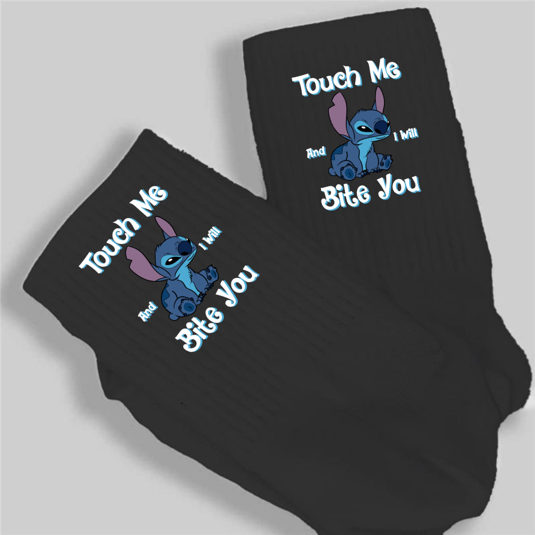 Touch me and i wll bite you - Crew Socks