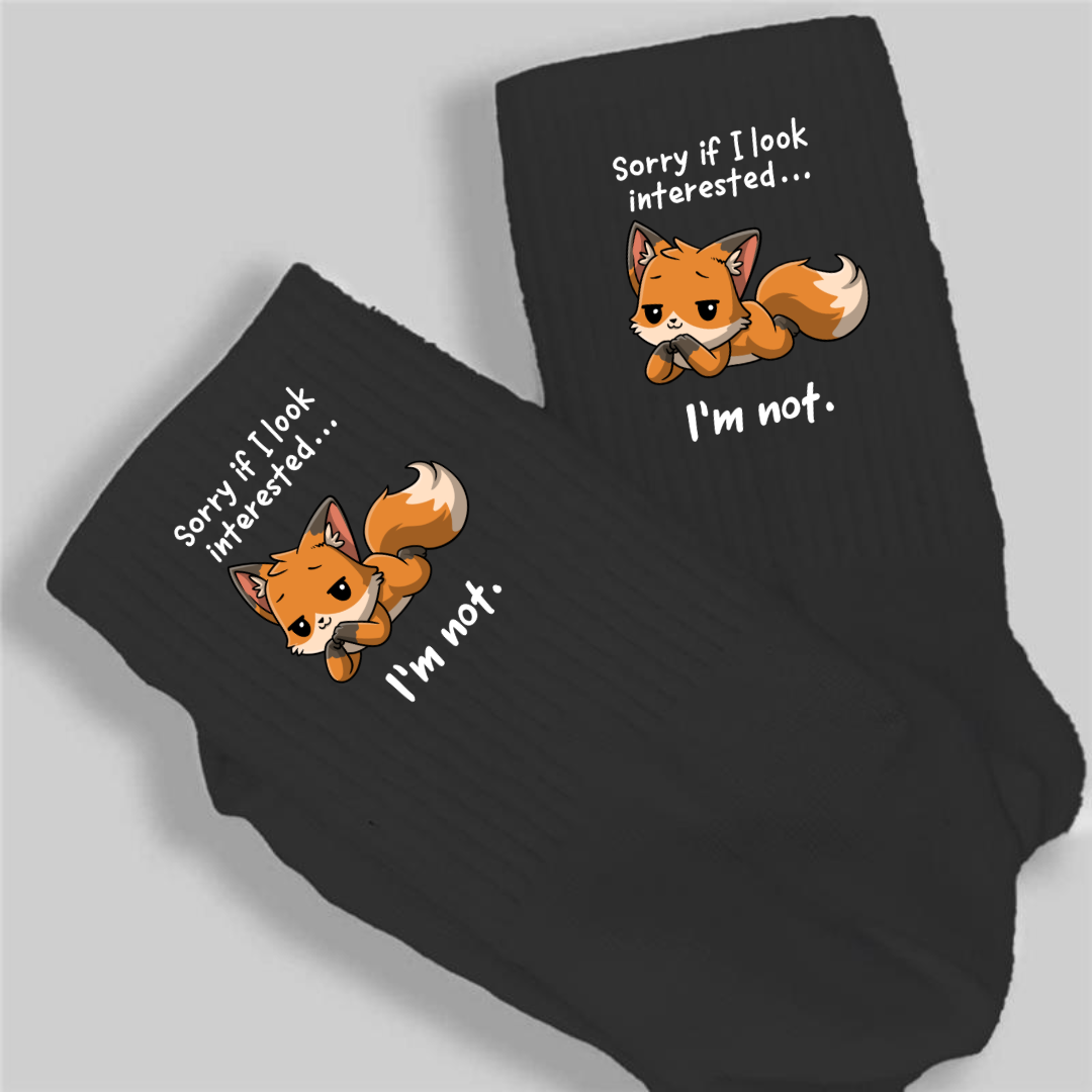 Sorry if i look interested - Crew Socks