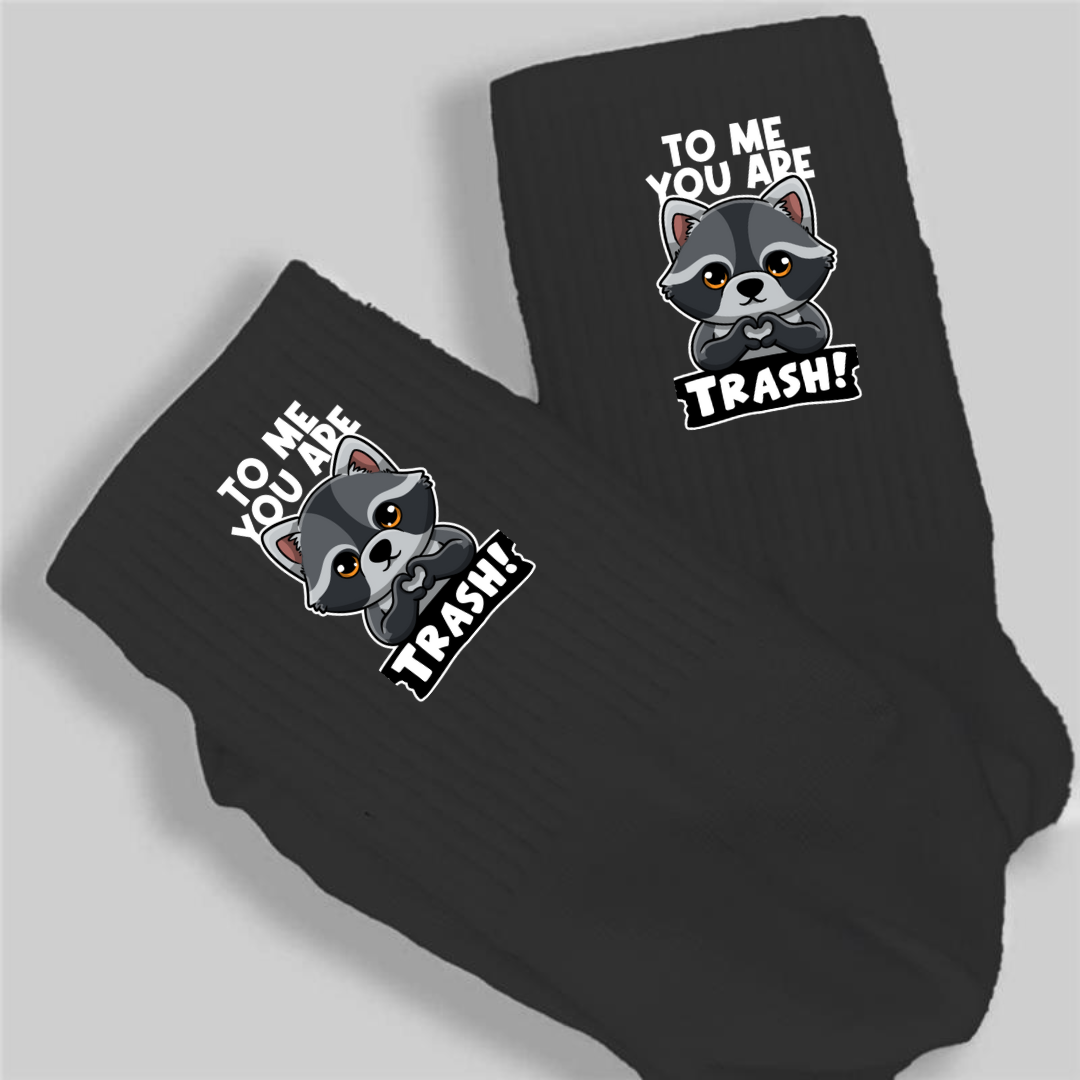To me you are trash - Crew Socks