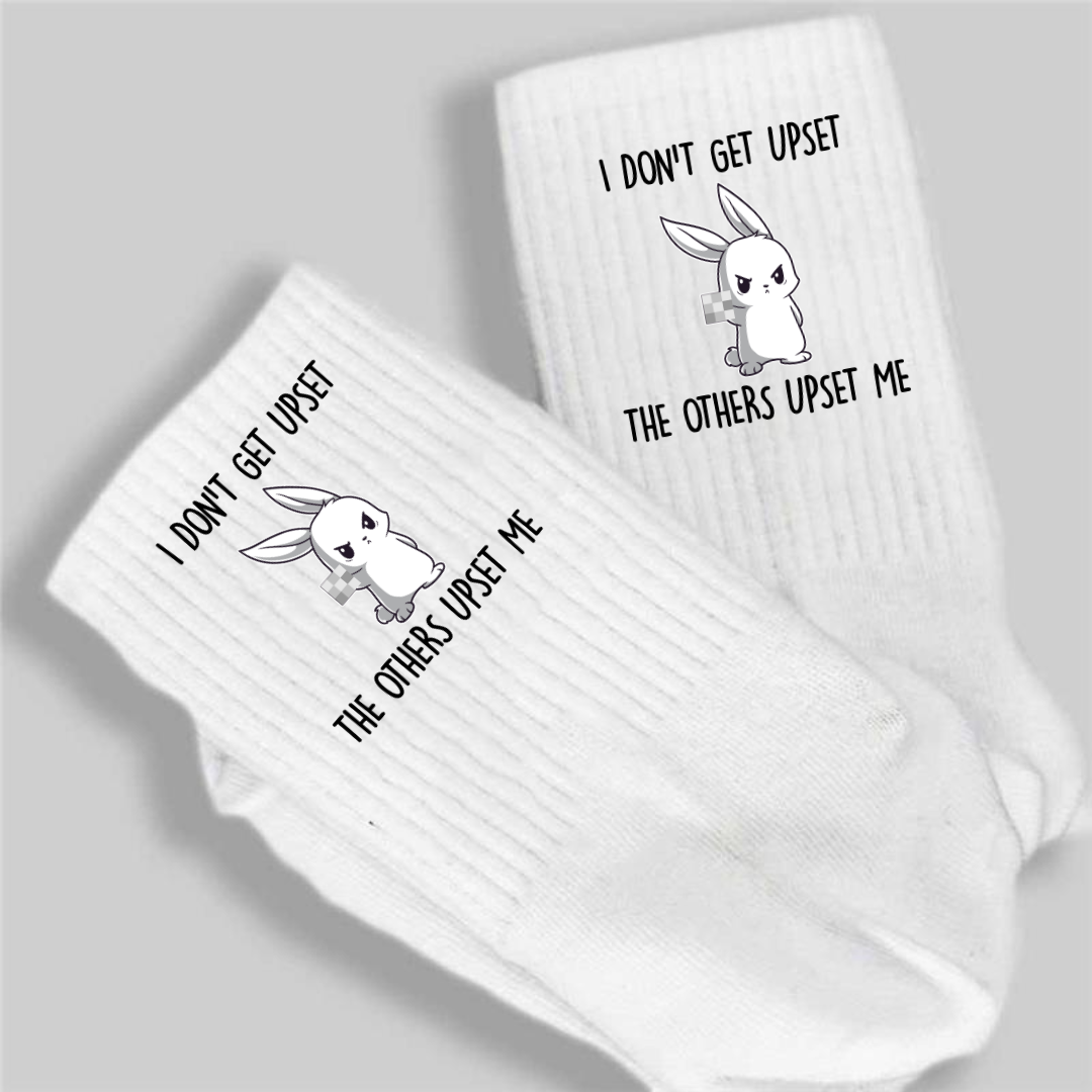 I dont get upset - Crew Socks