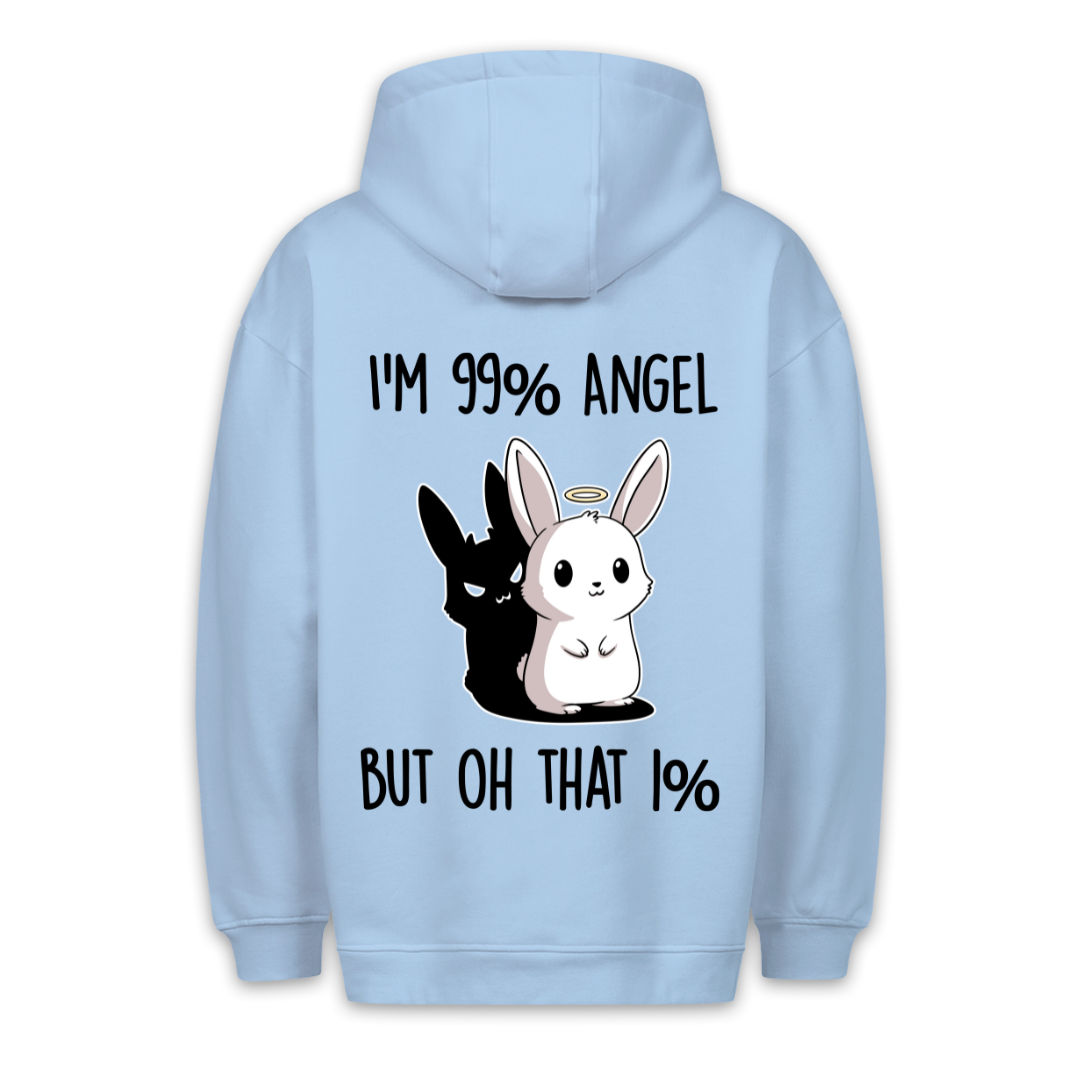99% Angel Bunny - Hoodie Unisex Backprint