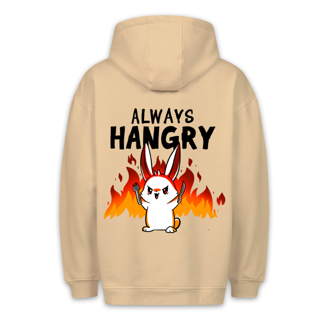 Always Hangry Bunny - Hoodie Unisex Backprint
