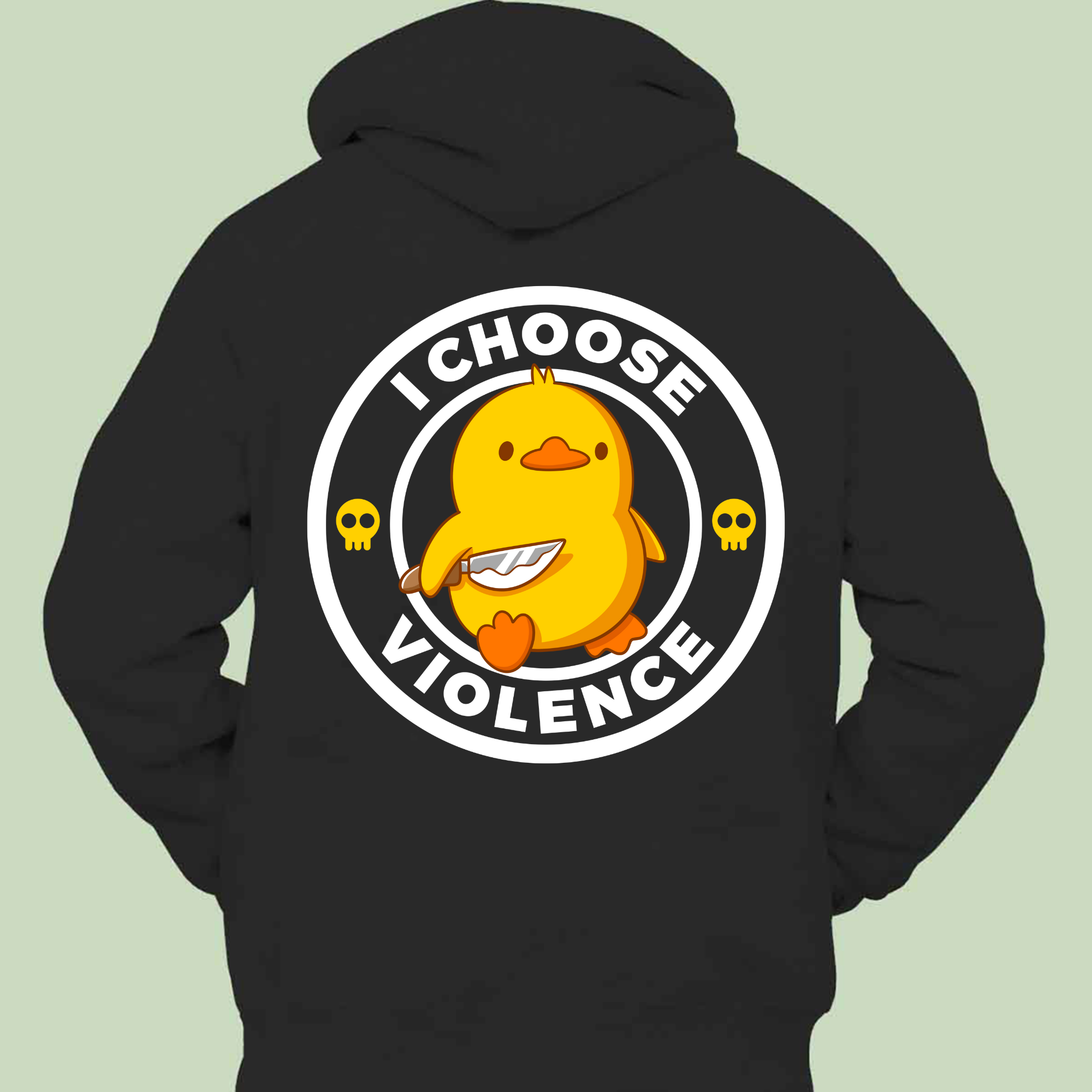 I Choose Violence - Hoodie Unisex Backprint