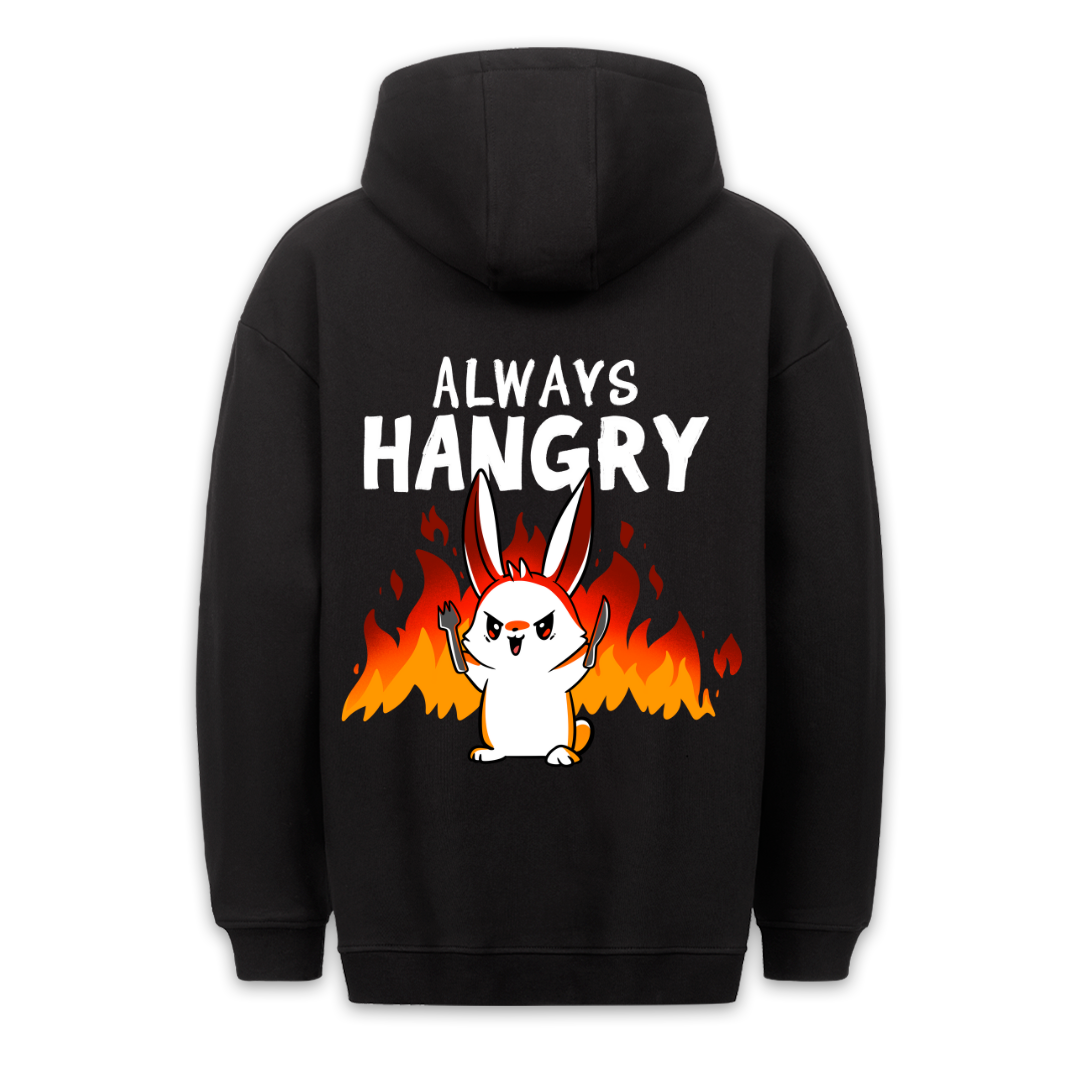 Always Hangry Bunny - Hoodie Unisex Backprint