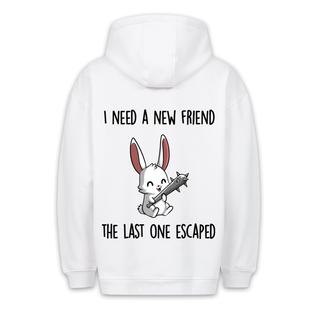 New Friend Bunny - Hoodie Unisex Backprint