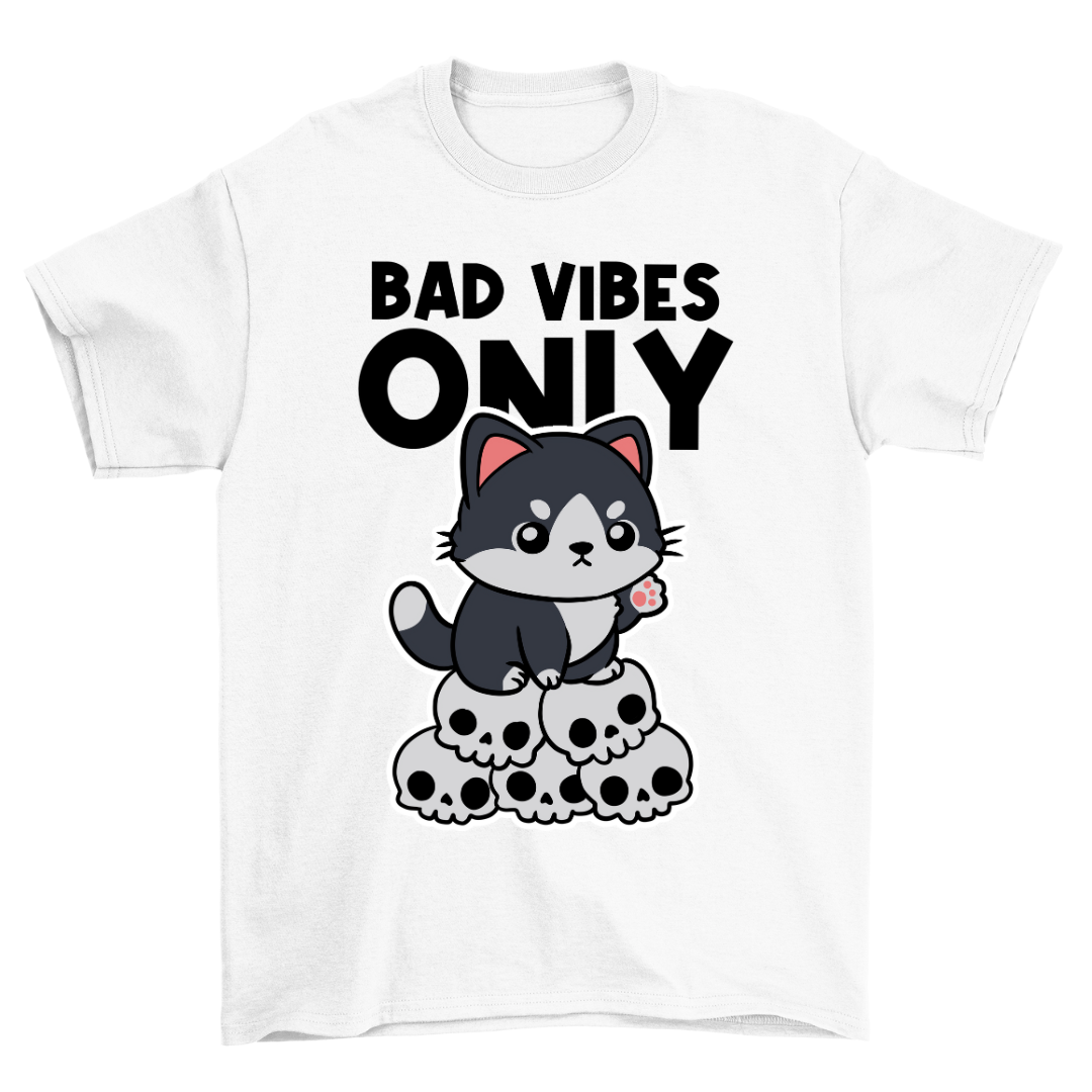 Bad Vibes Cat - Shirt Unisex