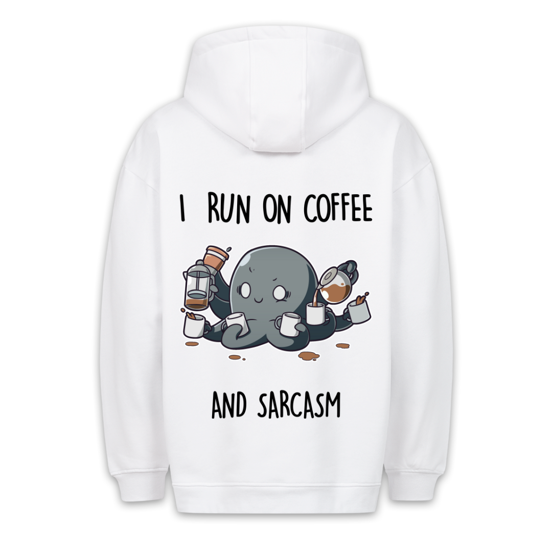 Coffee & Sarcasm - Hoodie Unisex Backprint