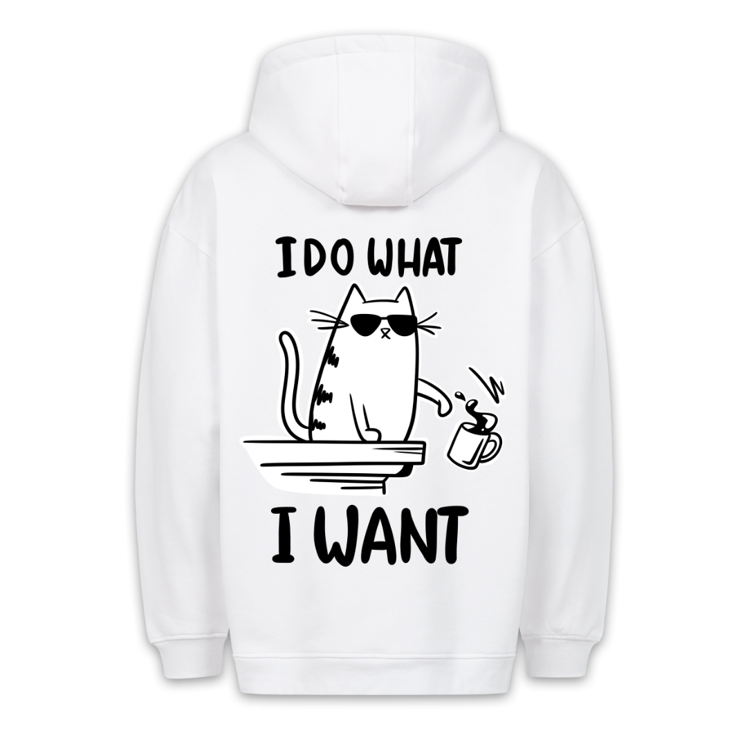 What I Want Cat - Hoodie Unisex Backprint