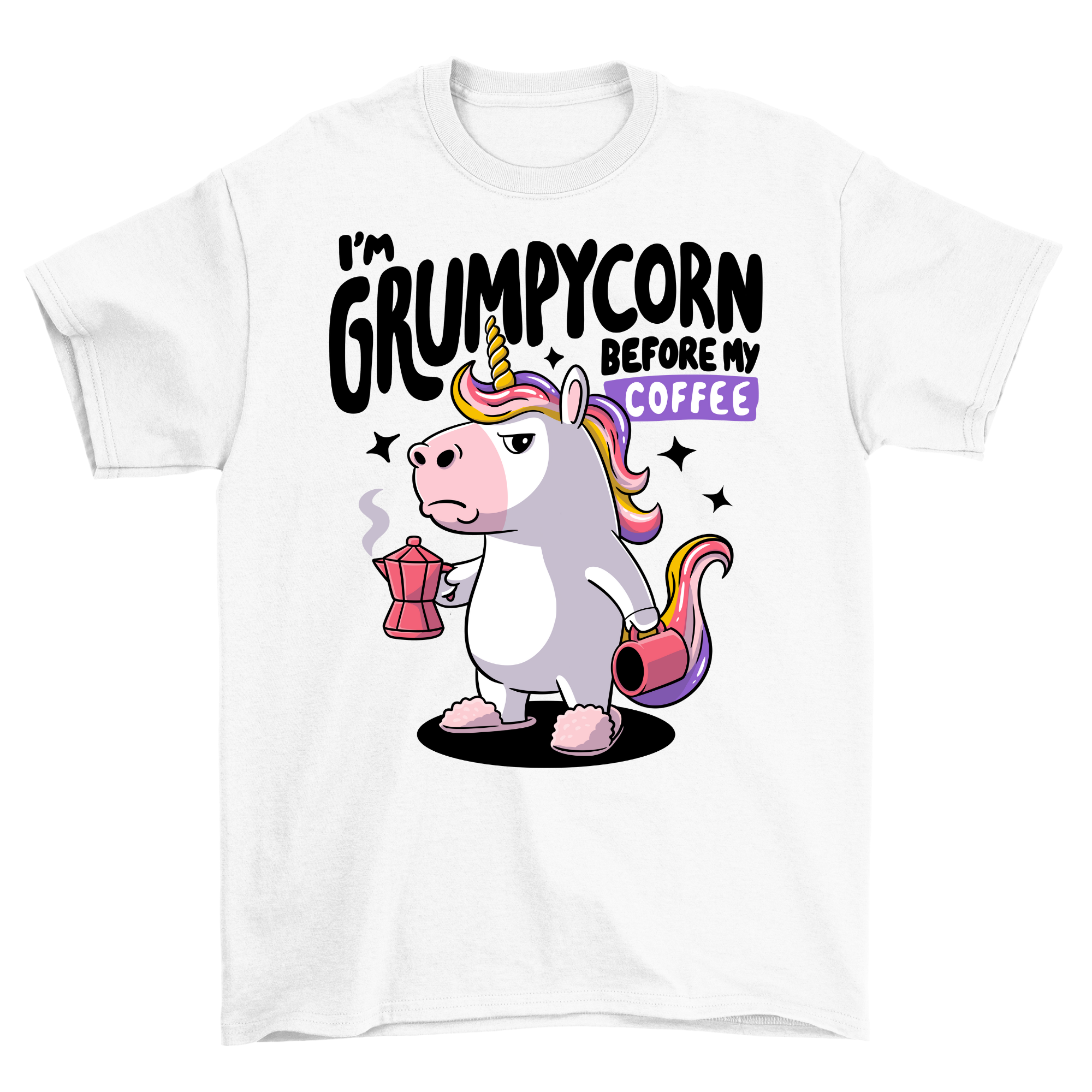 Grumpycorn - T-Shirt Unisex Frontprint