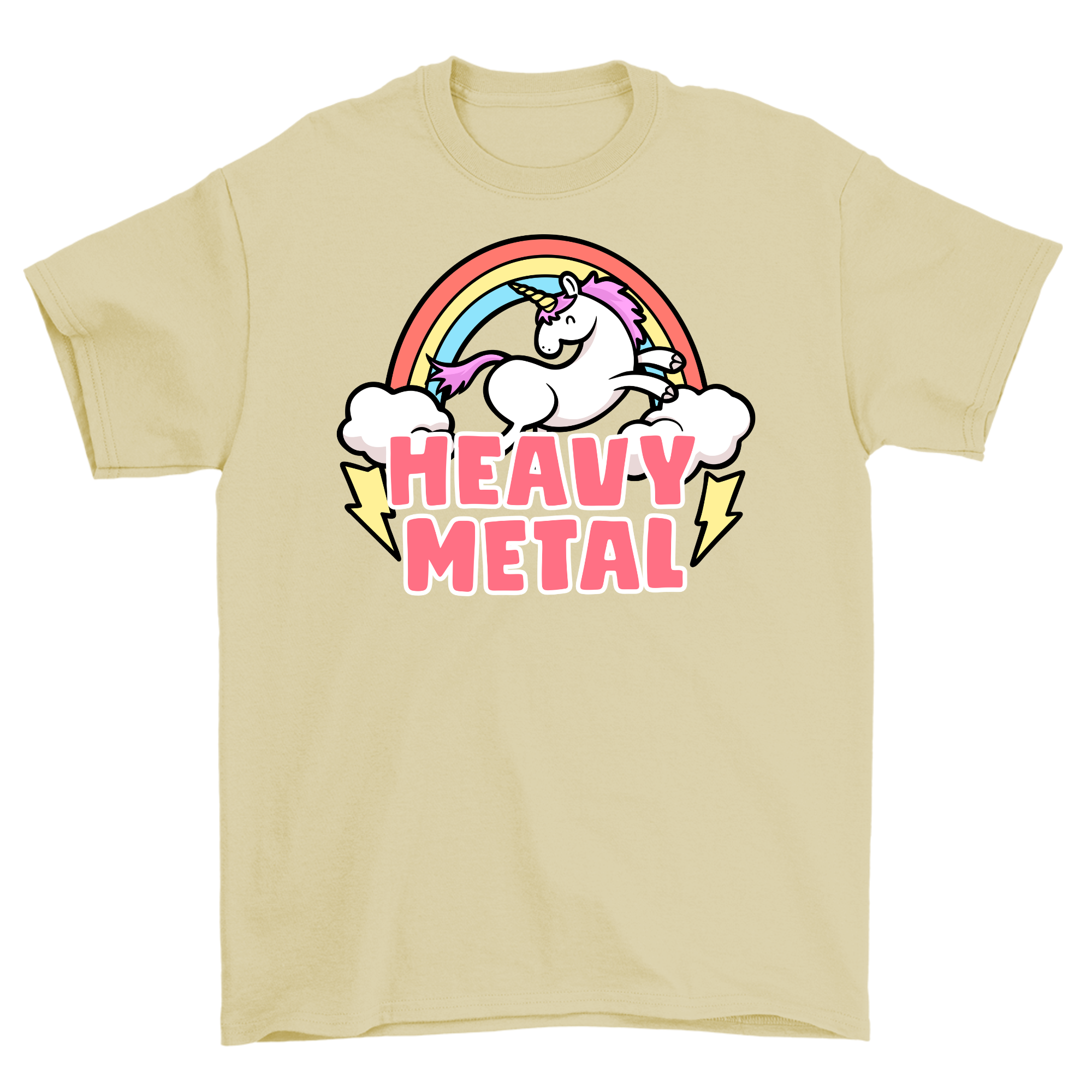 Heavy Metal Unicorn - Shirt Unisex Frontprint