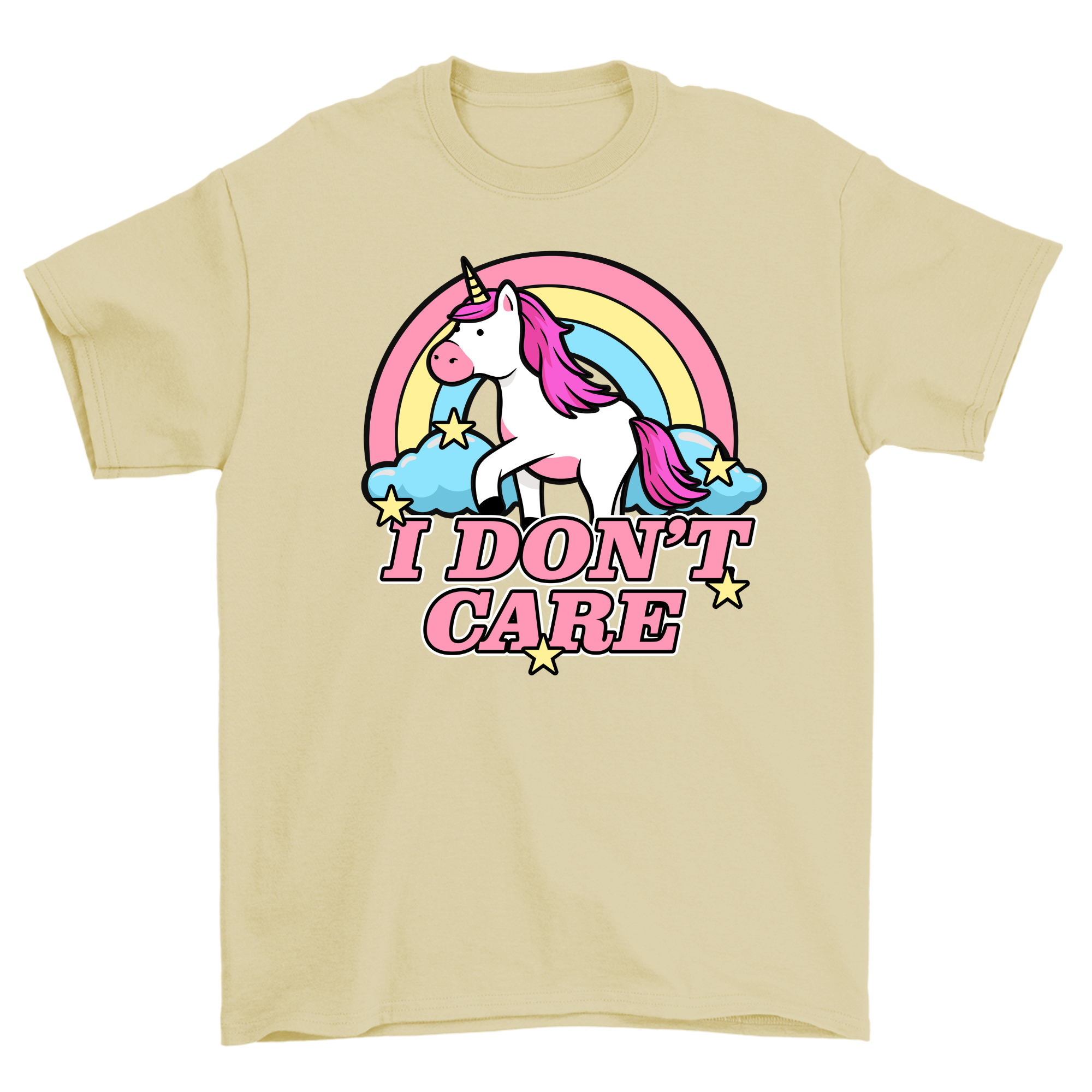 I Don't Care Unicorn - Shirt Unisex Frontprint