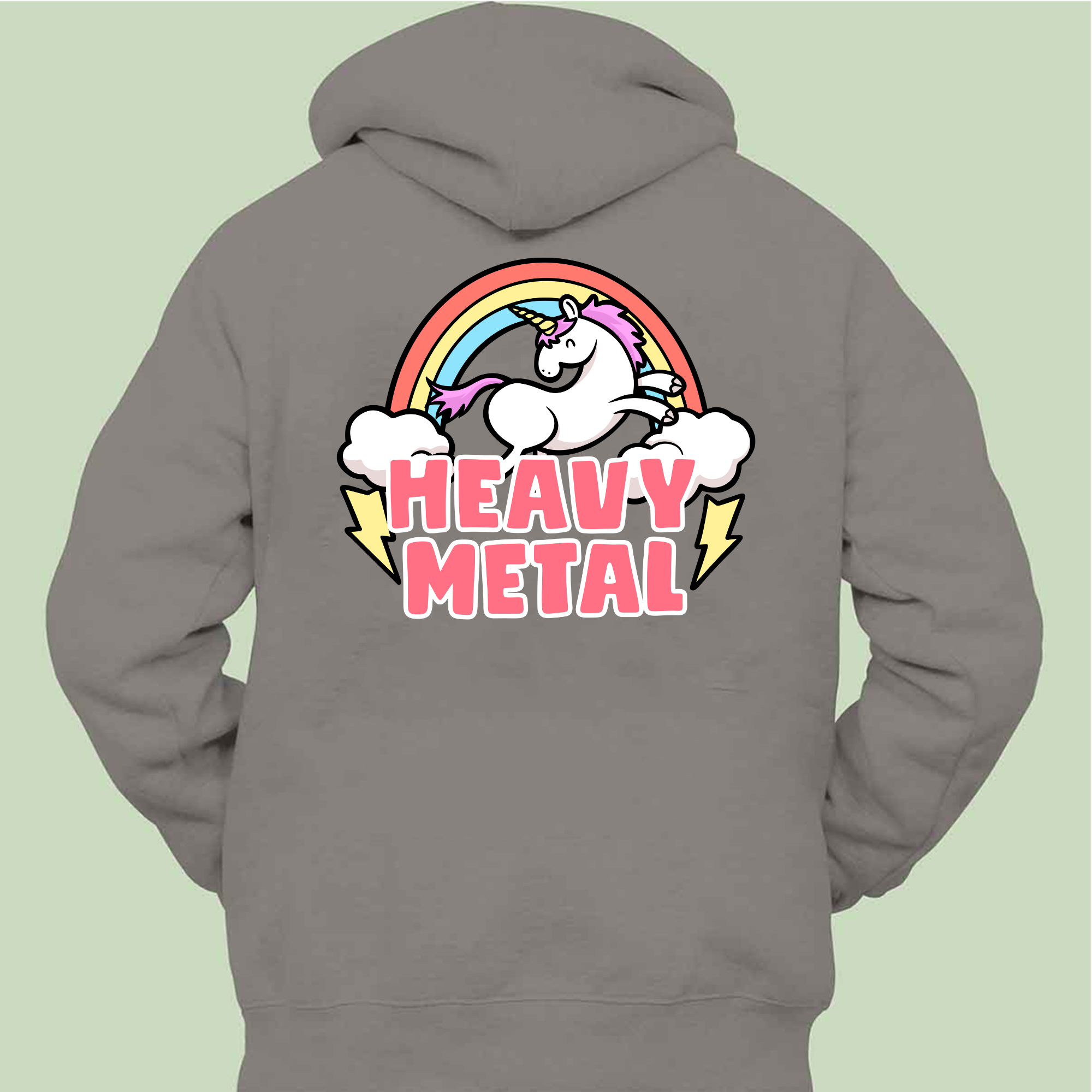 Heavy Metal Unicorn - Hoodie Zipper