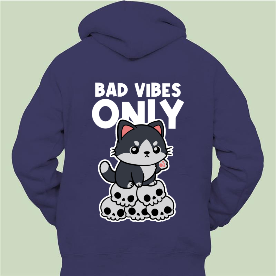 Bad Vibes Only - Unisex Zipper