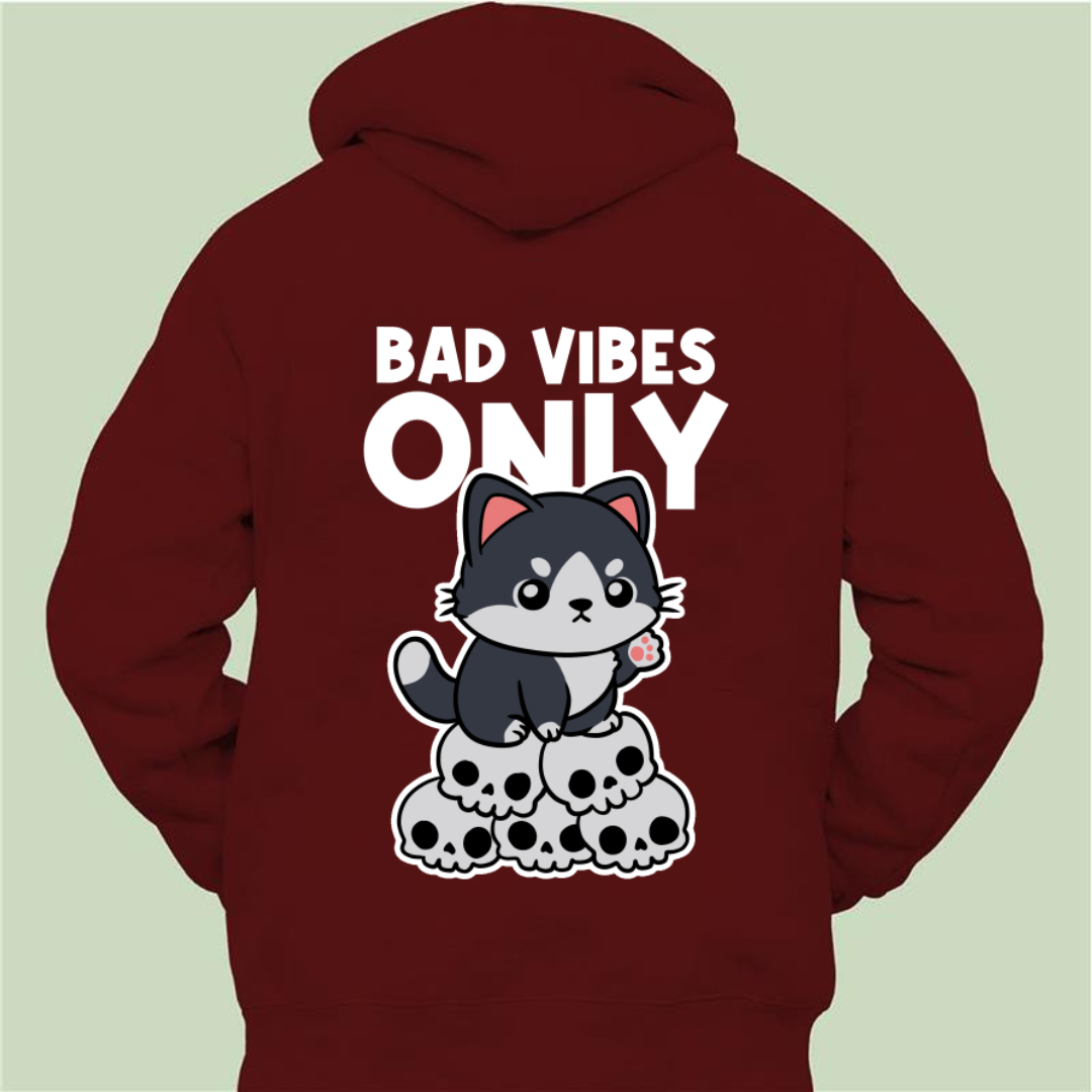 Bad Vibes Only - Unisex Zipper