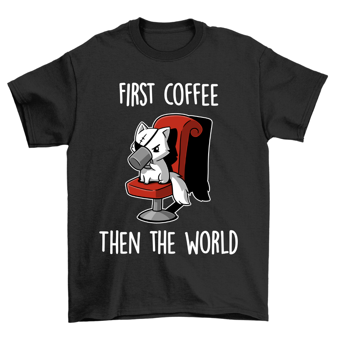 First Coffee Cat - Shirt Unisex