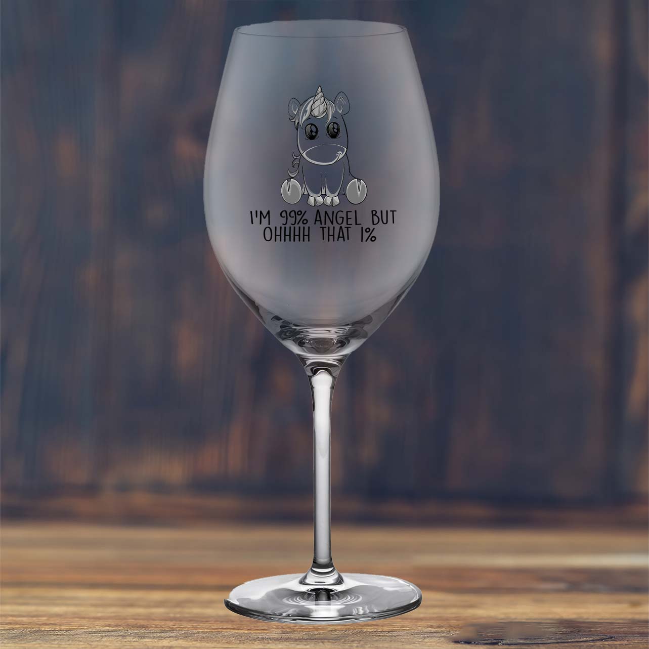 Angel Unicorn - Wine glass
