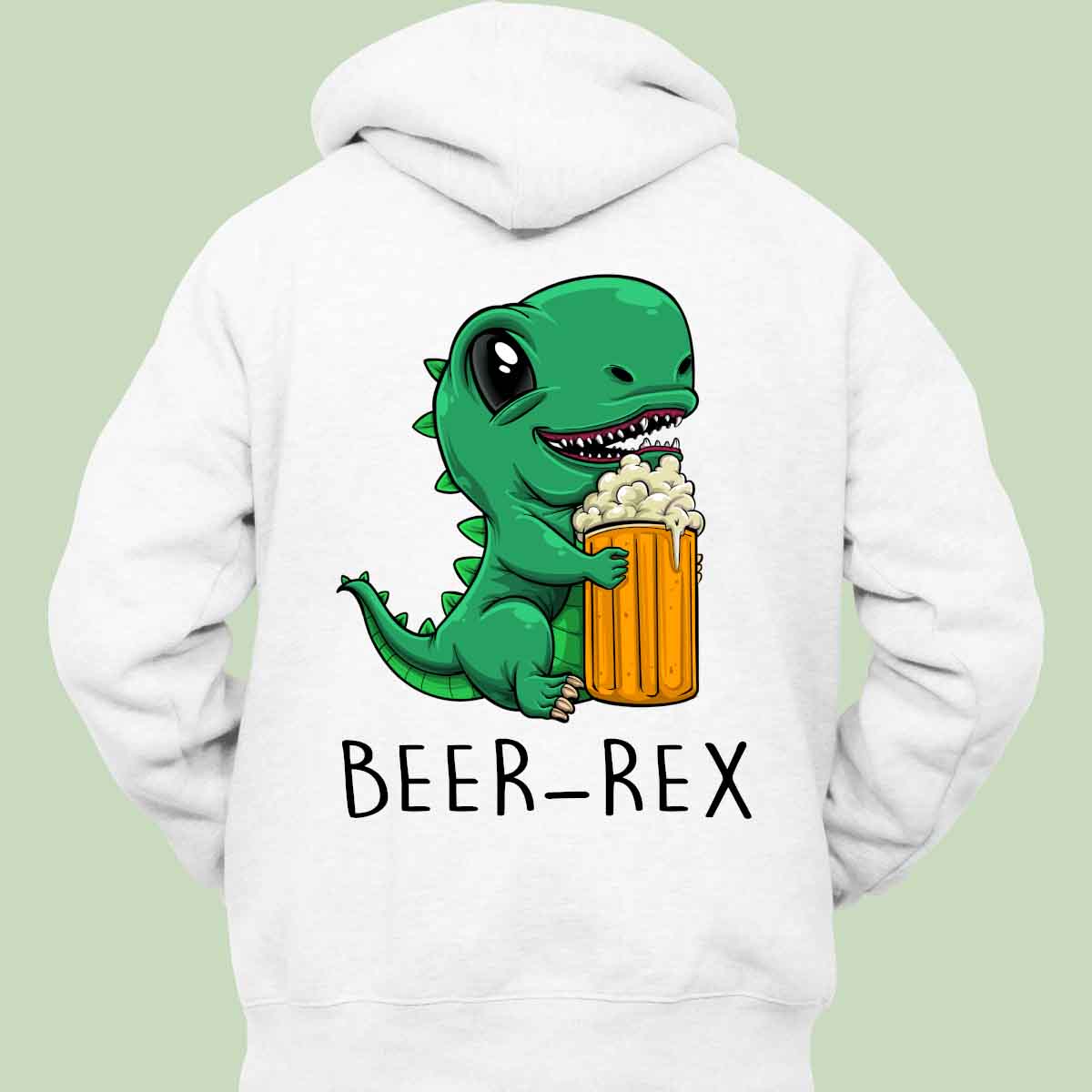 Beer-Rex - Hoodie Unisex Backprint