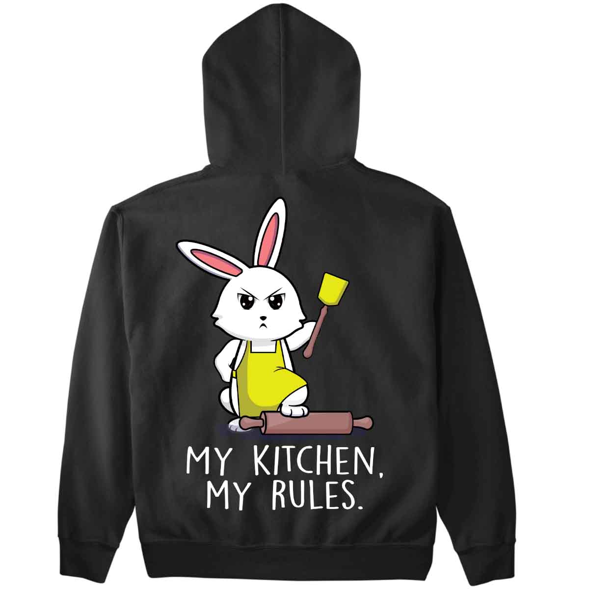 Kitchen Bunny - Premium Hoodie Backprint