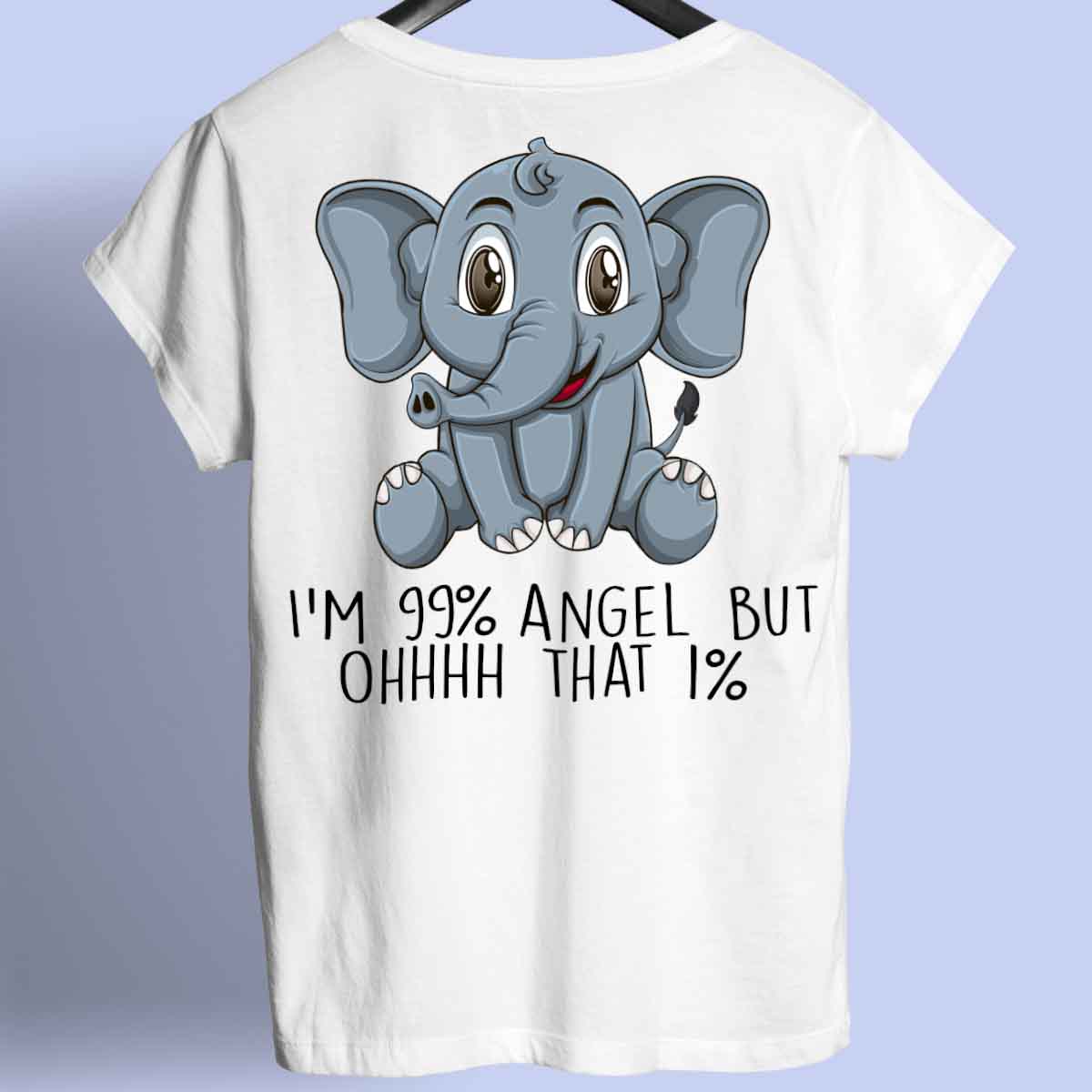 Angel Elephant - Shirt Unisex Backprint