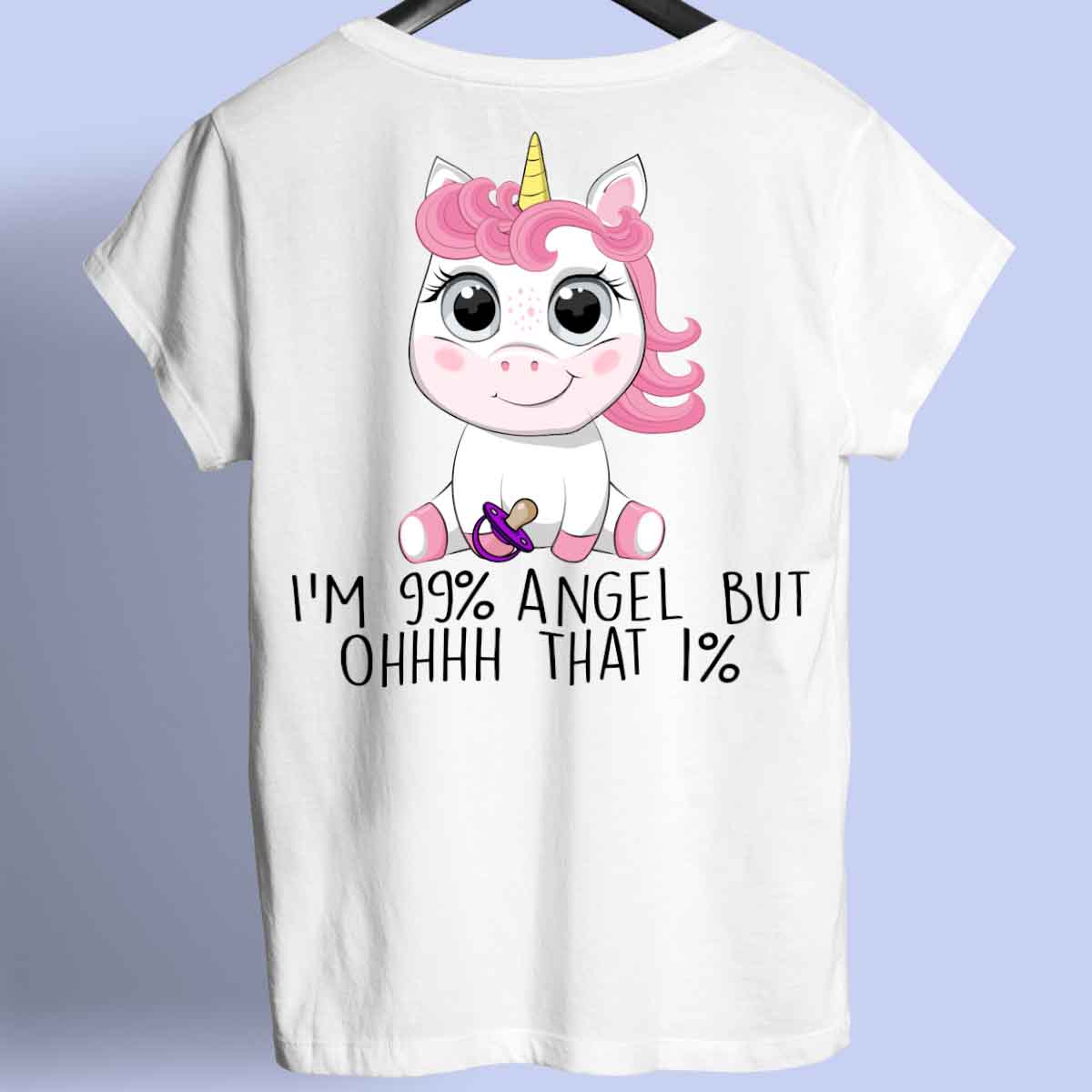Angel Baby Unicorn - Shirt Unisex Backprint