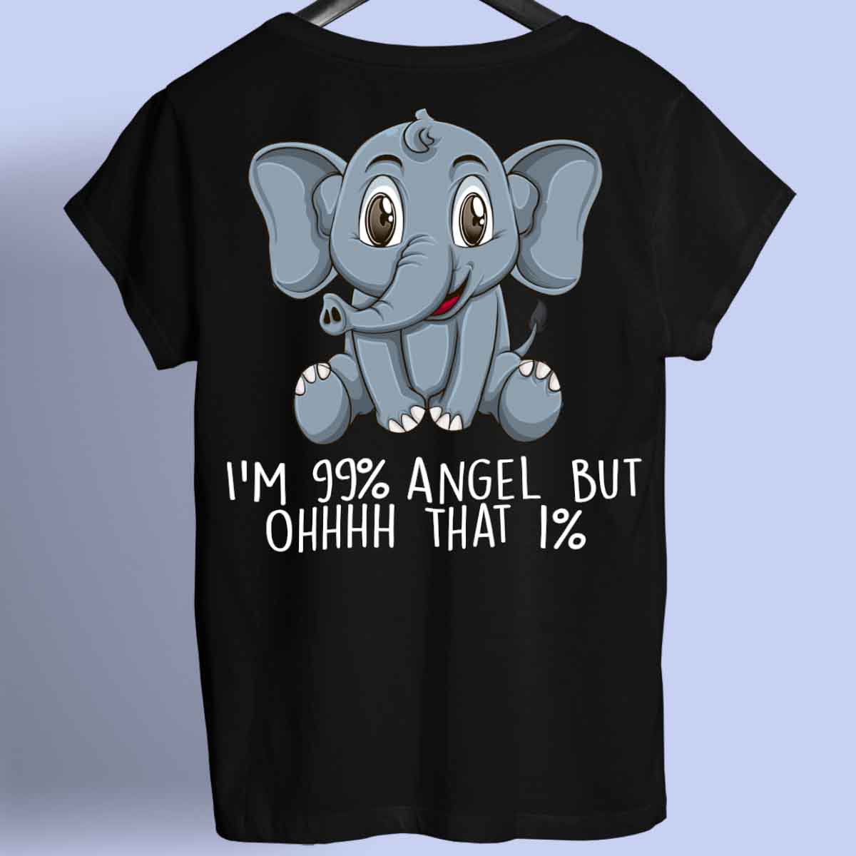 Angel Elephant - Shirt Unisex Backprint