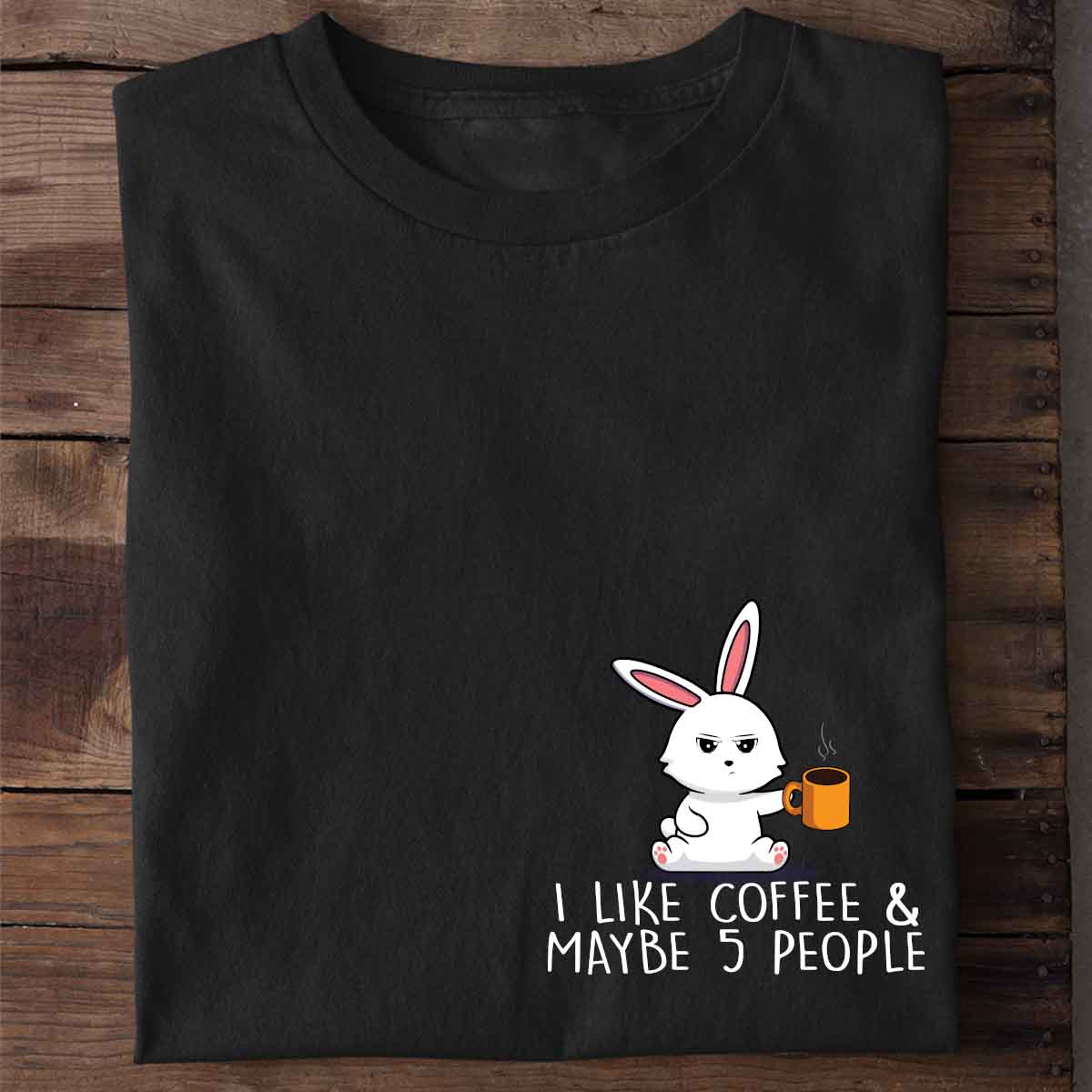 5 People Cute Bunny - Shirt Unisex Chest