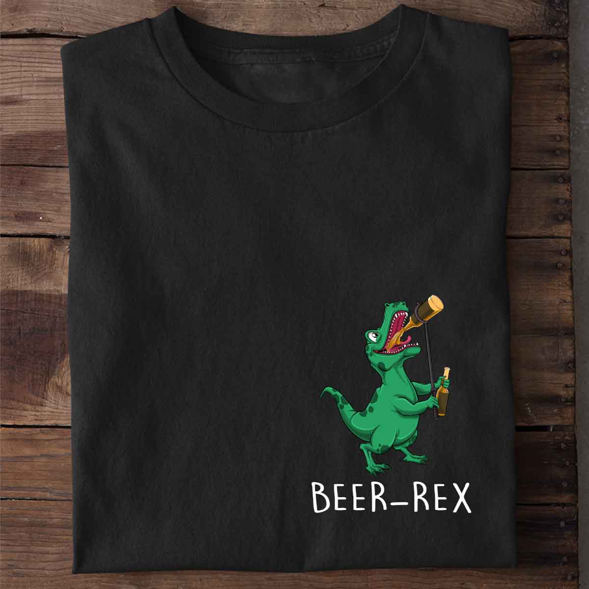 Beer-Rex T-Rex - Shirt Unisex Chest