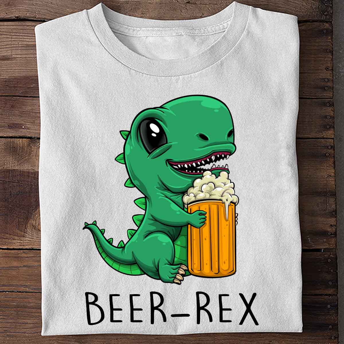 Beer-Rex Dinosaur - Shirt Unisex