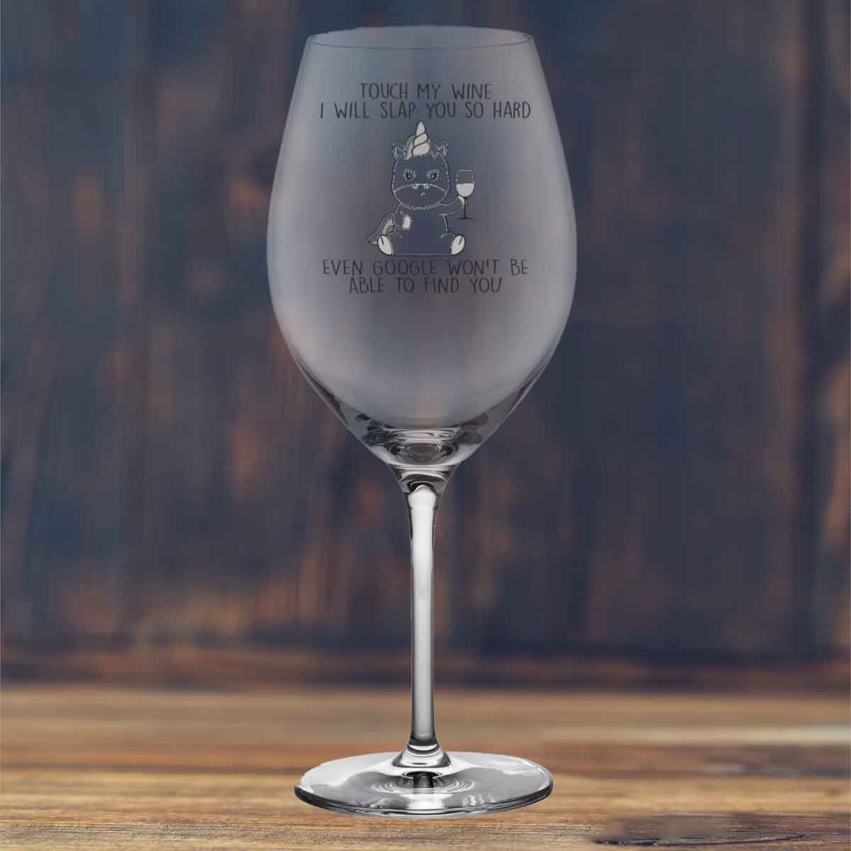 Wine Cute Unicorn - Wine glass