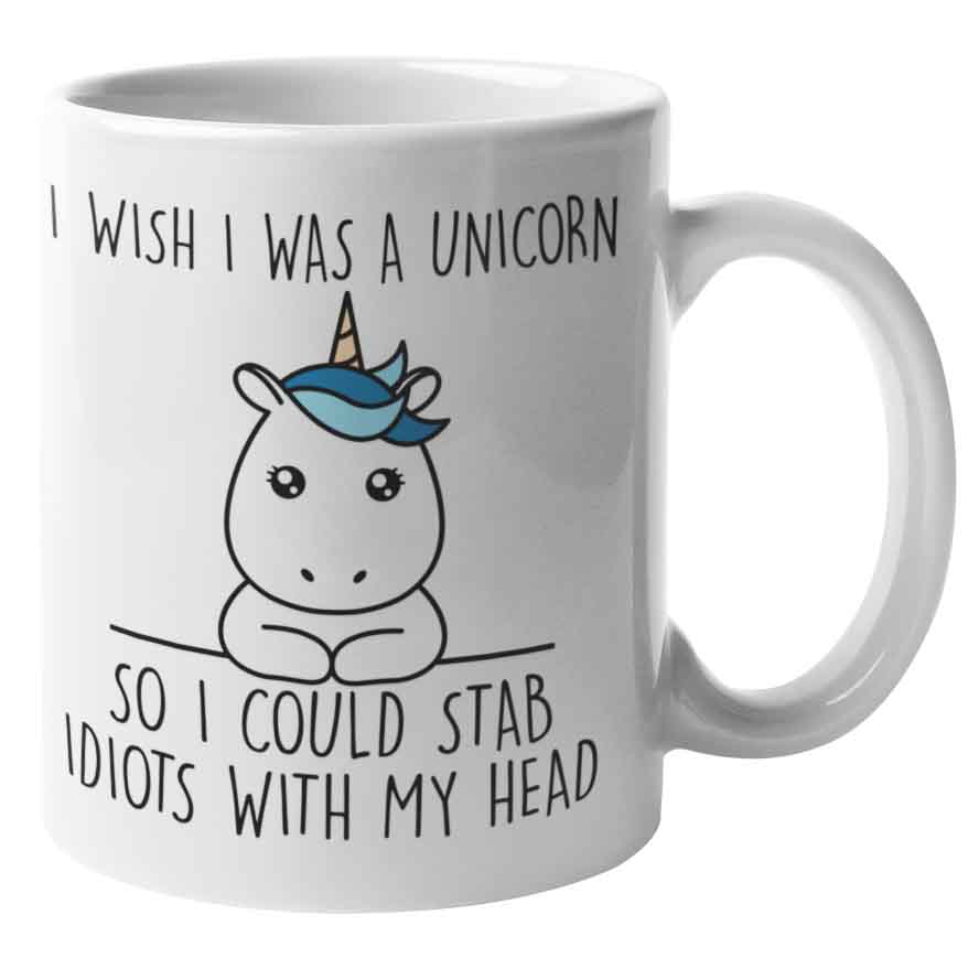 Wishing Simple Unicorn - Mug