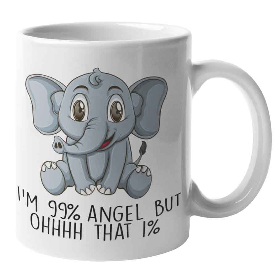 Angel Elephant  - Mug