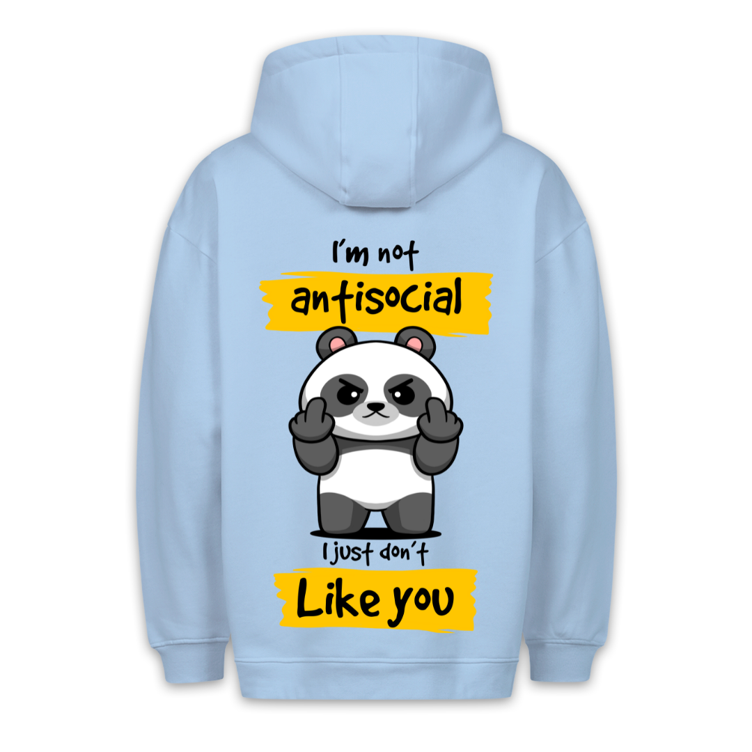 Antisocial Panda - Hoodie Unisex Backprint