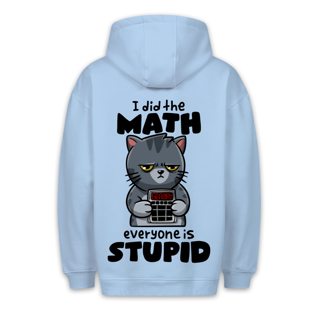 Math Cat - Hoodie Unisex Backprint