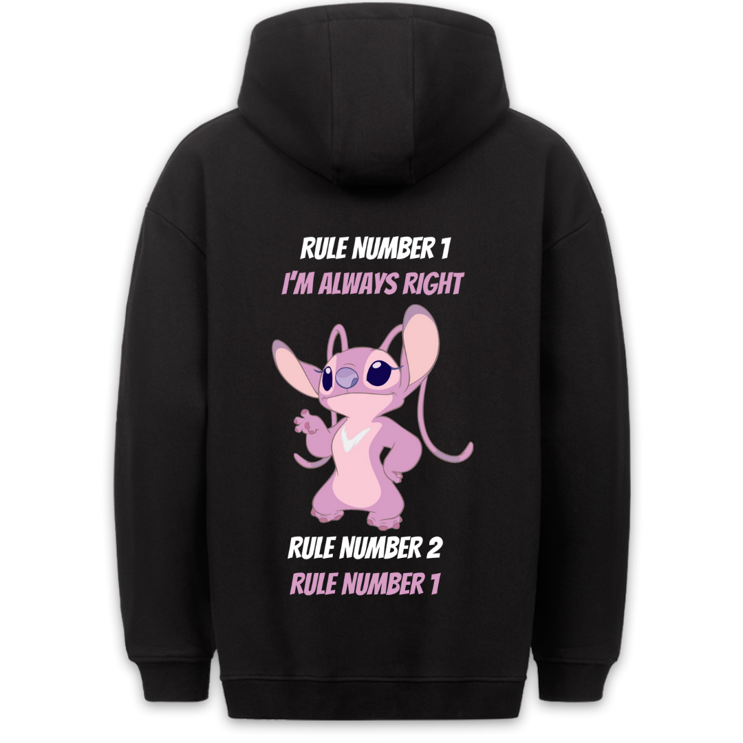 I'm always right - Hoodie Unisex Backprint