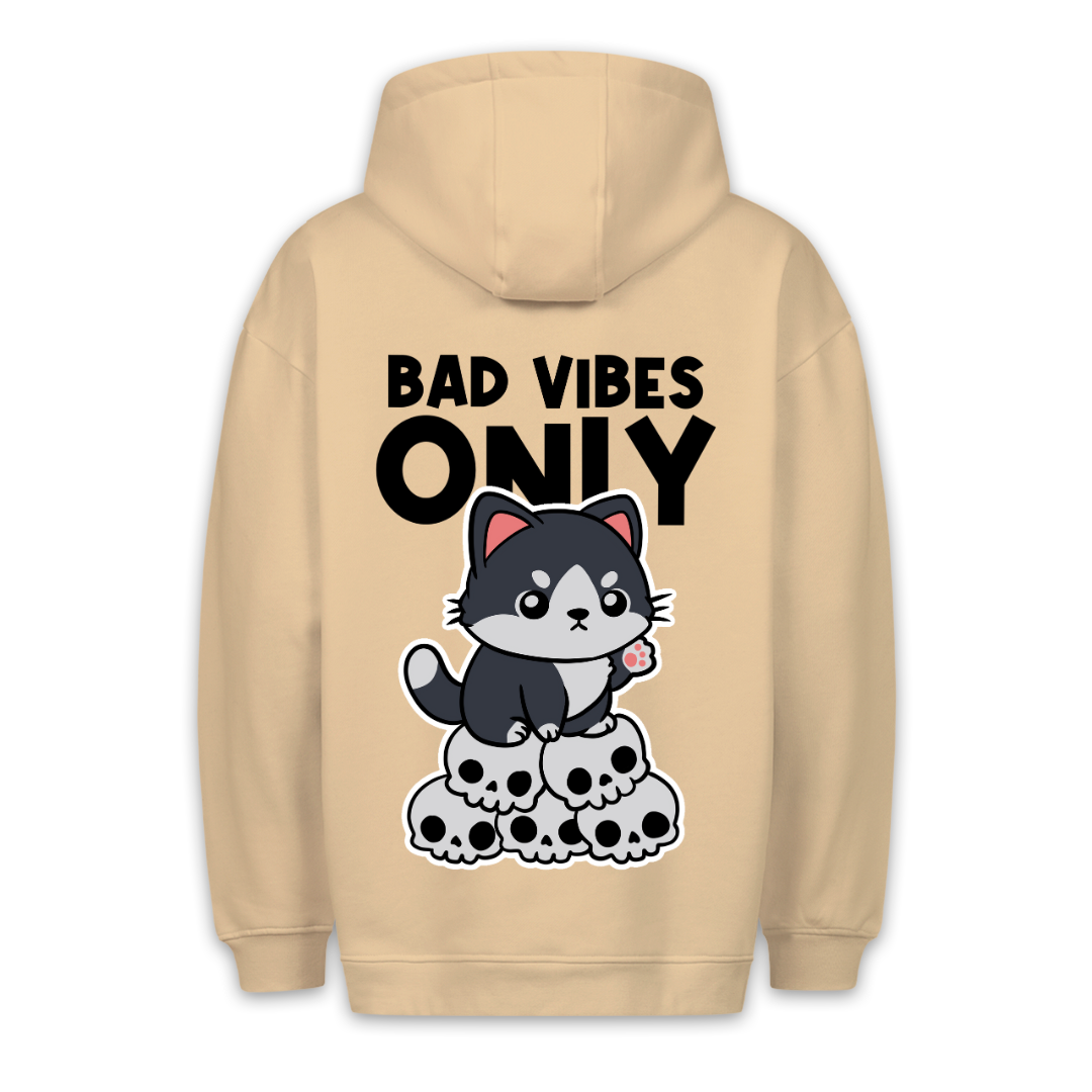 Bad Vibes Cat - Hoodie Unisex Backprint