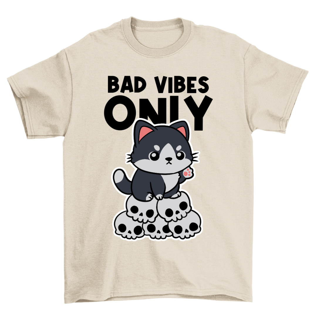 Bad Vibes Cat - Shirt Unisex