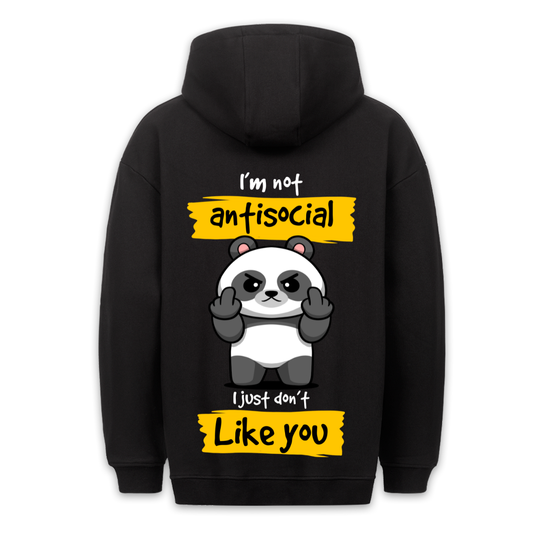 Antisocial Panda - Hoodie Unisex Backprint