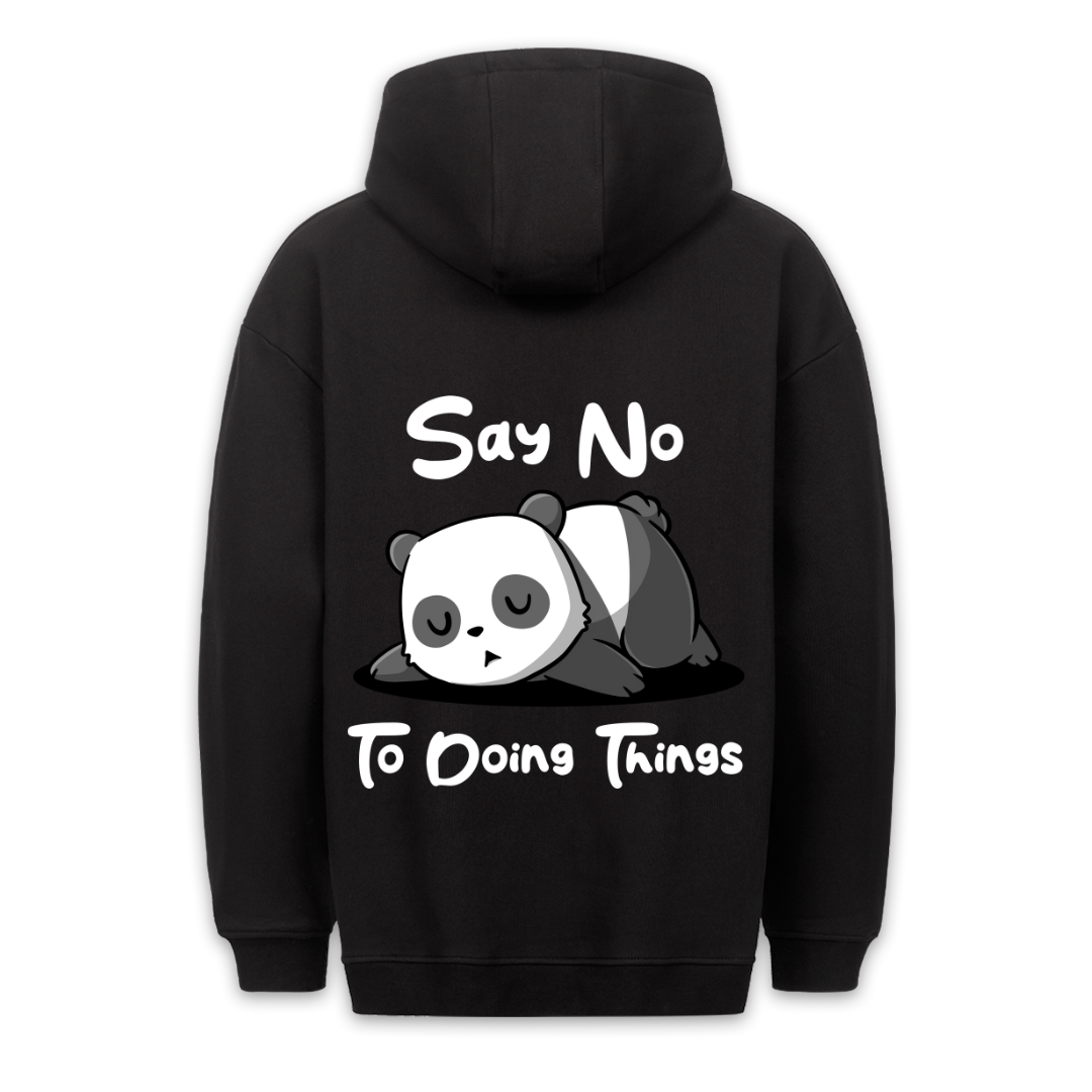 Say No Panda - Hoodie Unisex Backprint