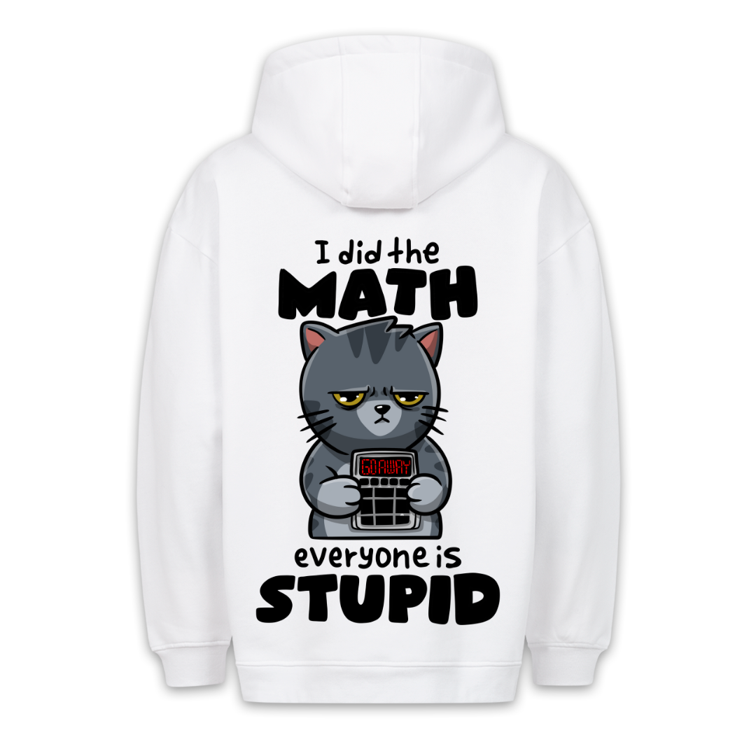 Math Cat - Hoodie Unisex Backprint