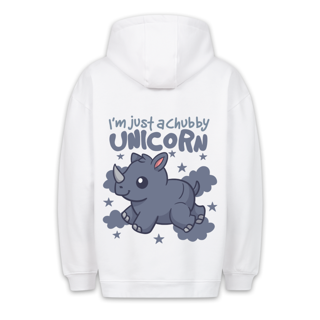 Chubby Unicorn - Hoodie Unisex Backprint