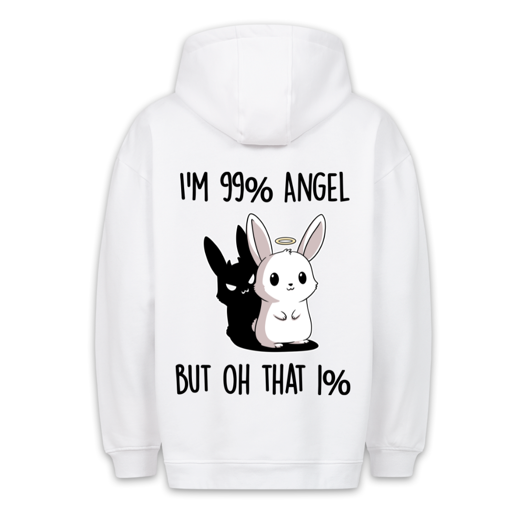 99% Angel Bunny - Hoodie Unisex Backprint