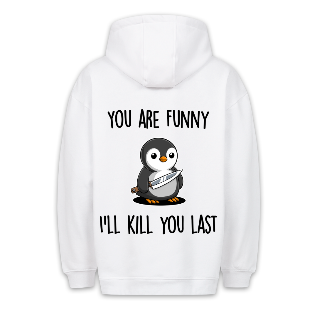 Funny Penguin - Hoodie Unisex Backprint