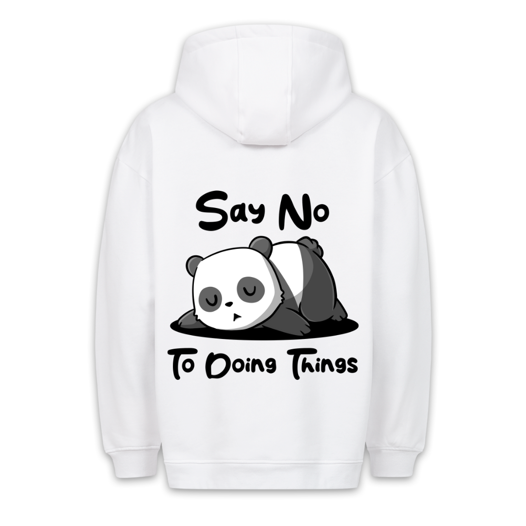 Say No Panda - Hoodie Unisex Backprint