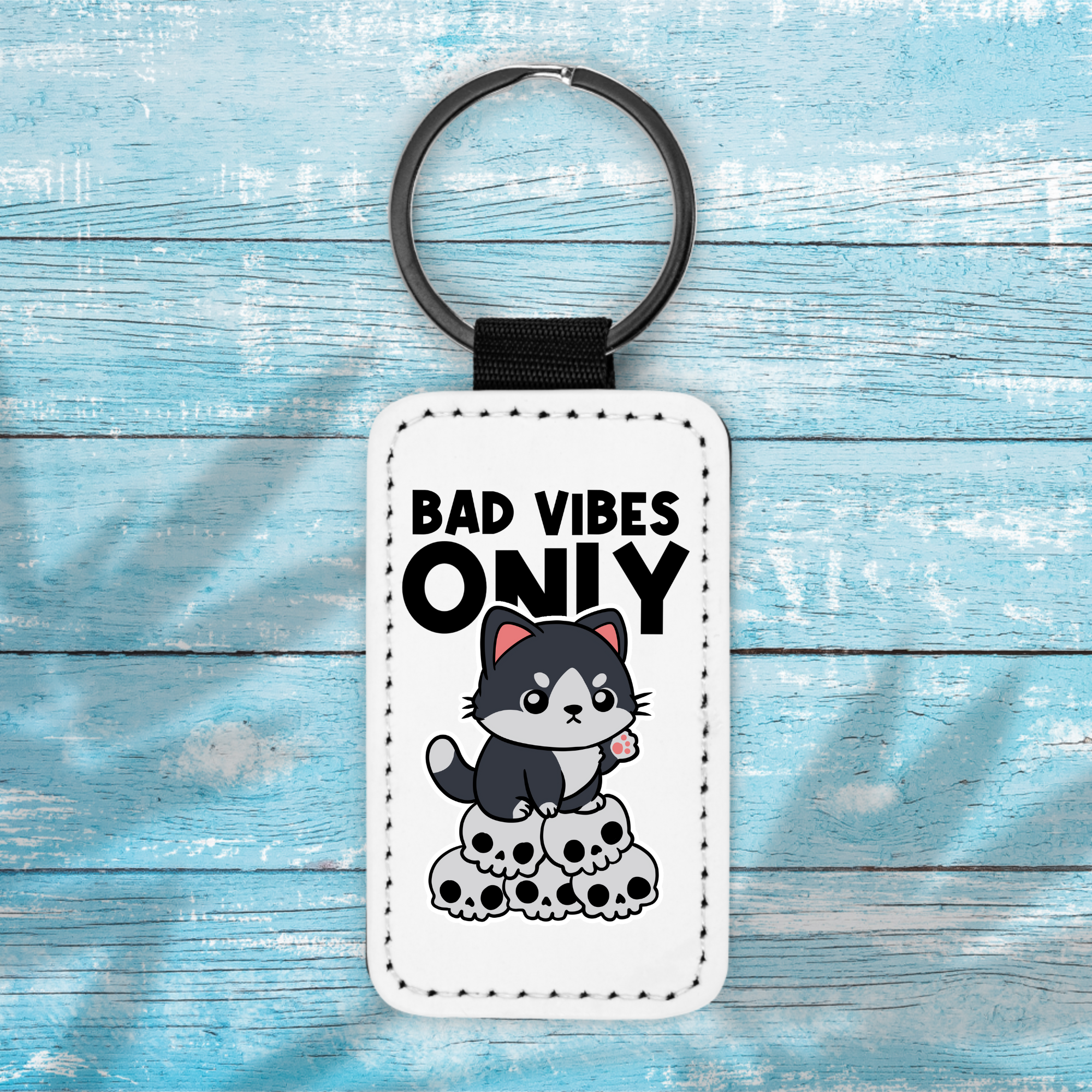 Bad Vibes Only - Key Chain