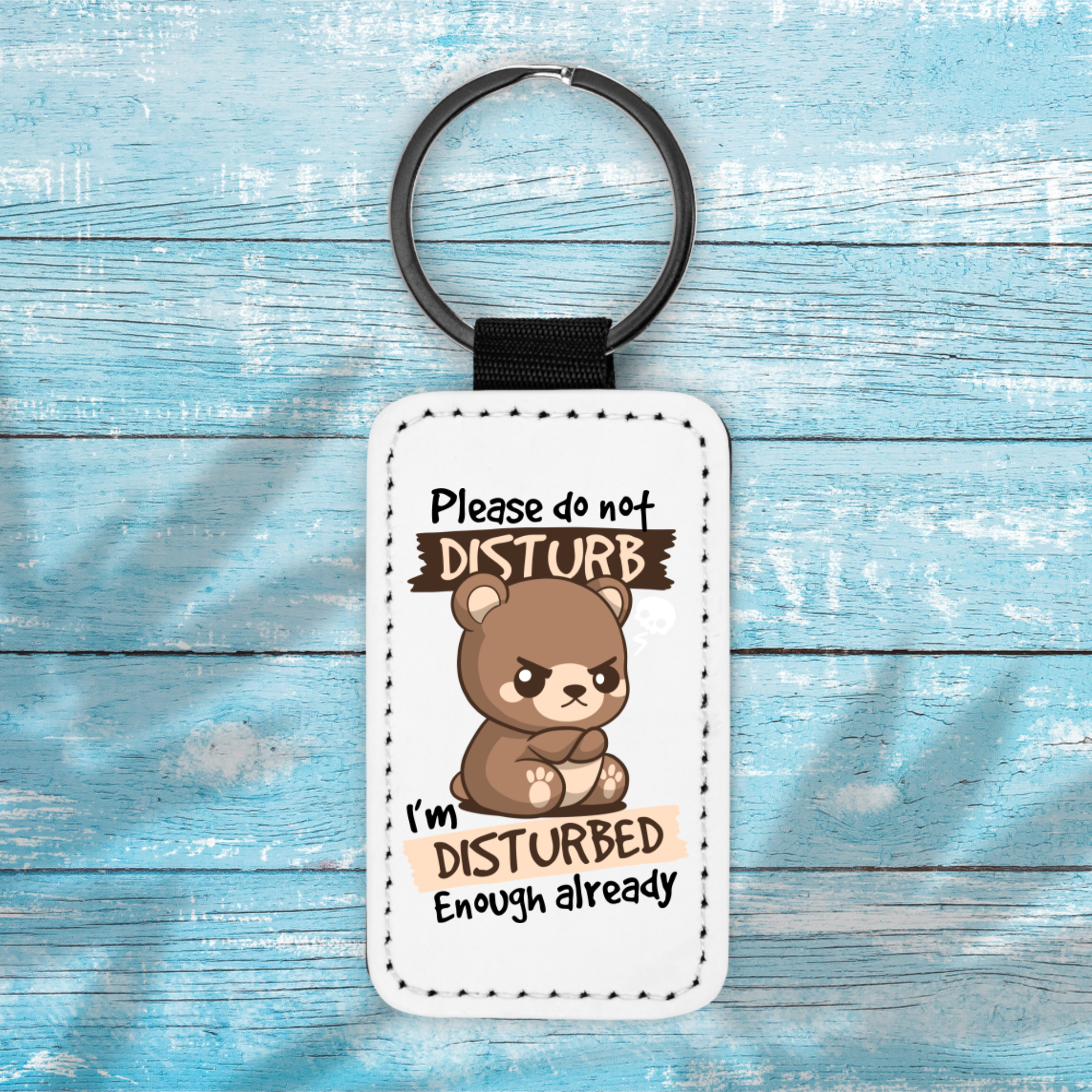 Disturbed Bear - Key Chain