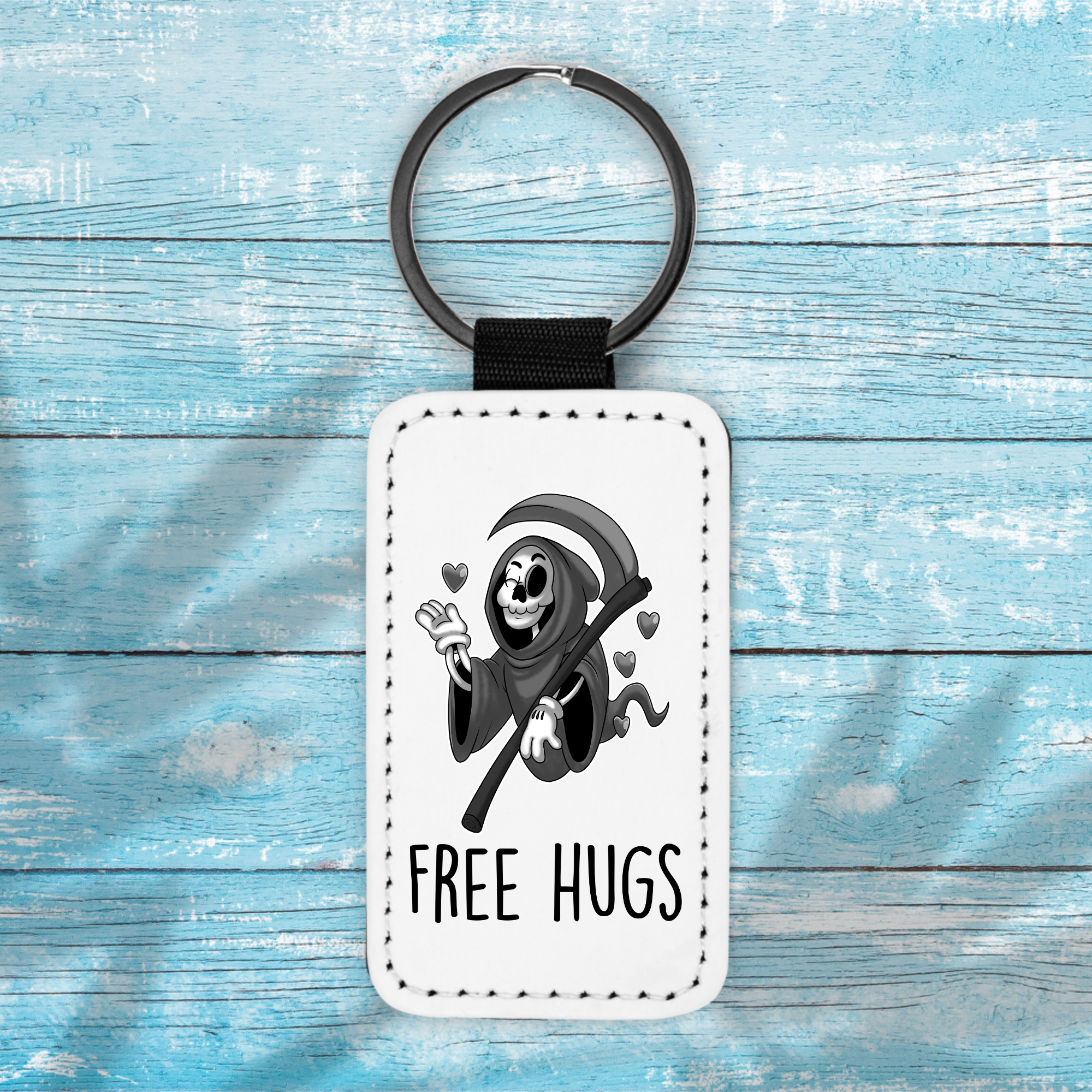 Free Hugs Ghost - Key Chain