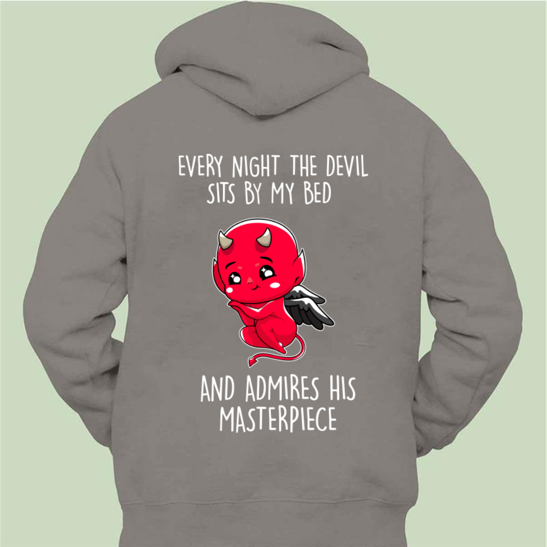 The Devil Sits By My Bed - Unisex Zipper