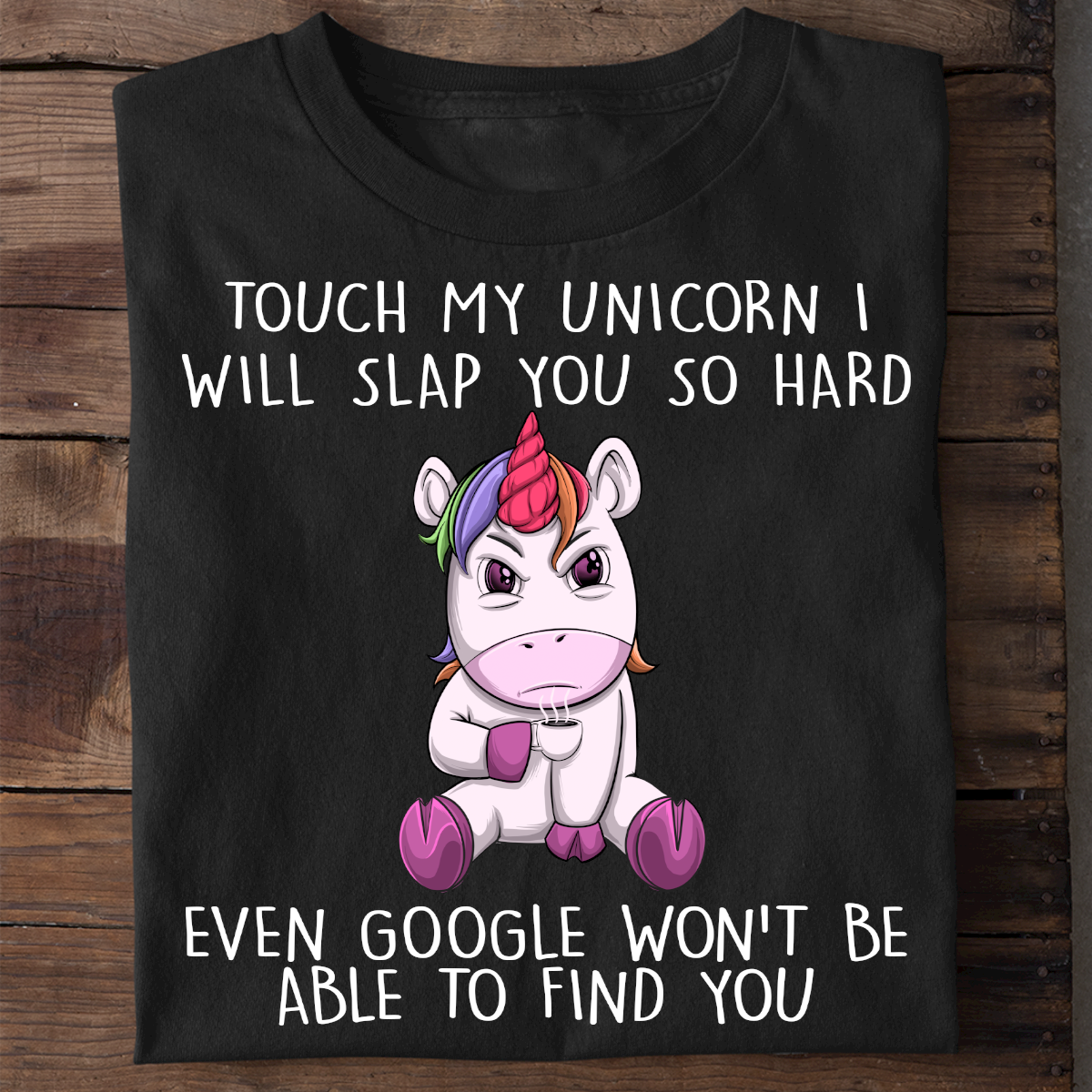 Google Angry Unicorn 2 - Shirt Unisex