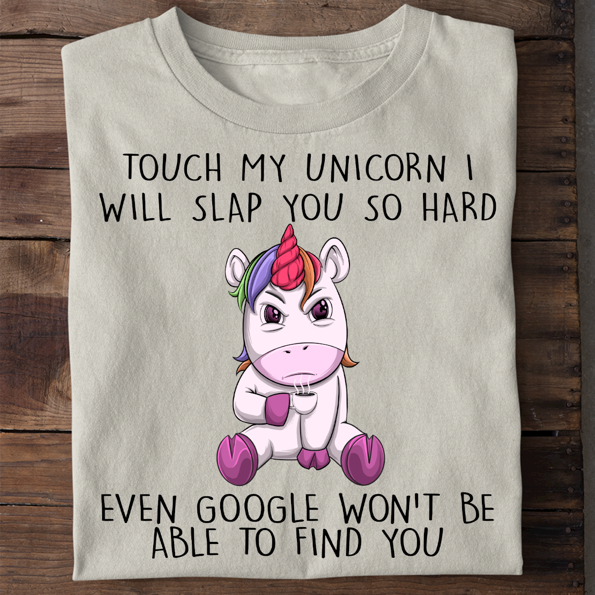 Google Angry Unicorn 2 - Shirt Unisex