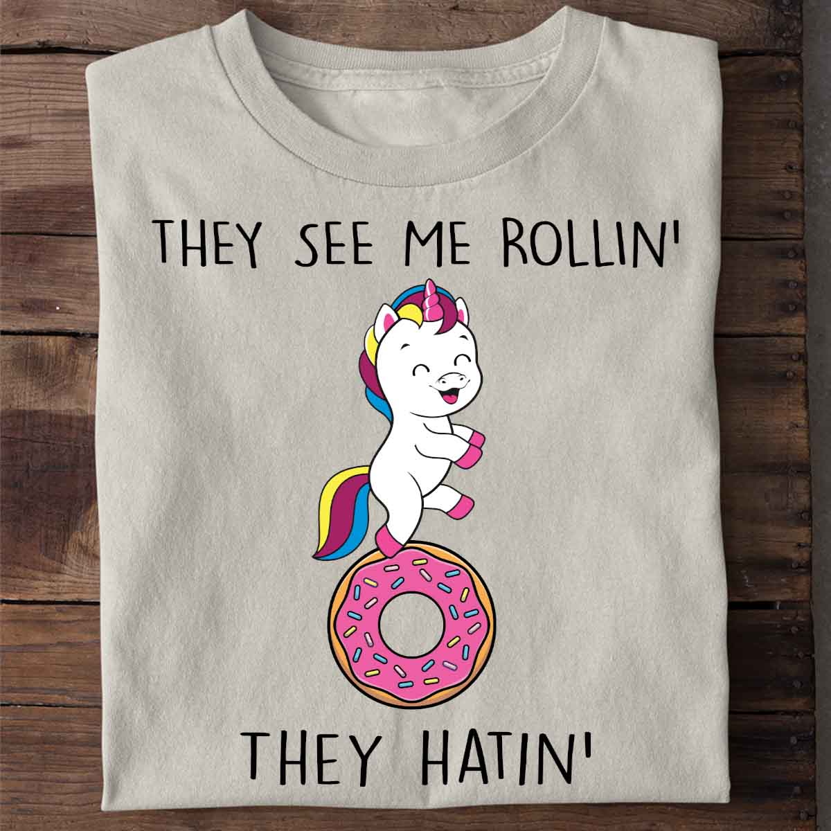 Rollin Unicorn - Shirt Unisex